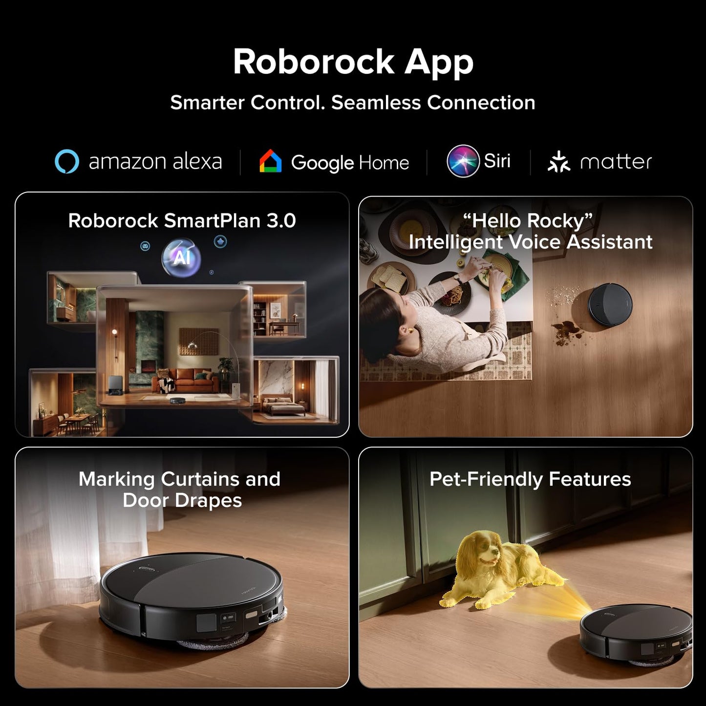 roborock Saros 20 Robot Vacuum and Mop, 36,000 Pa, 3.46 in Double-Layer Threshold, 3.14โโ Ultra Slim, Zero-Tangle, 212ยฐF Hot Water Wash, AI Powered Smart Cleaning for Carpet, 300+ Obstacle Avoidance