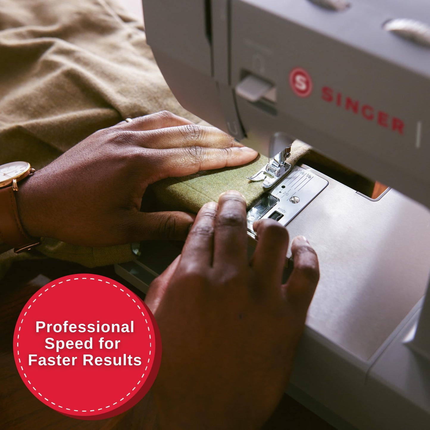 SINGER® Heavy Duty 4411 (Grey) High Speed Sewing Machine + Accessories | 11 Built-In Stitches Deliver 69 Stitch Applications | 50% More Power, 1100 Stitches/Min | Metal Frame, 4-Step Buttonhole