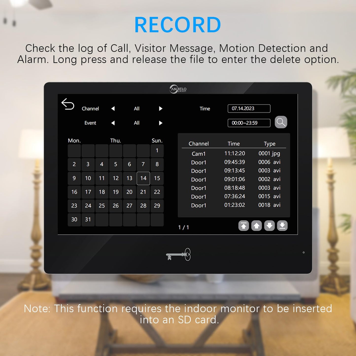 Wired Video Apartment Intercom System,Door Phone Kit,10 Inch Touch Monitor with 1080P HD Doorbell Camera,Supporting Motion Detecting 5 in 1 RFID Card Unlcking for Home Villa (1 Doorbell + 2 Monitor)