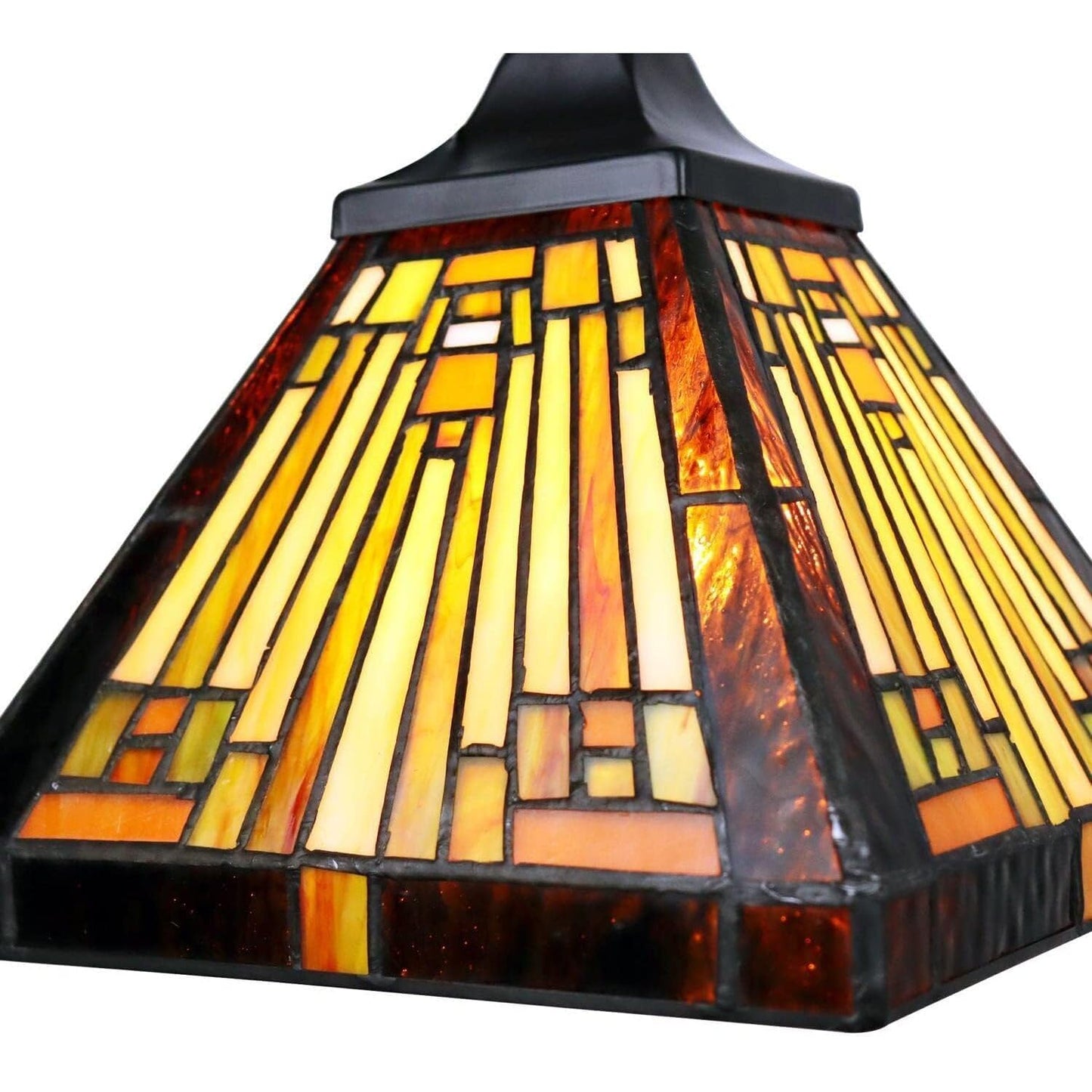 Chloe Lighting Innes Tiffany-Style Mini Pendant 1 Light 8in Wide Multicolor Glass Model CH33359MR08-DP1
