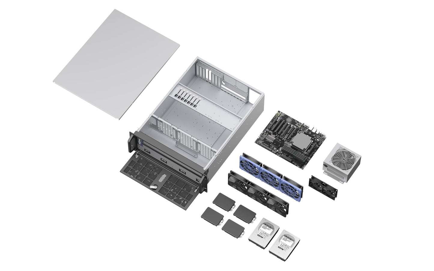 Rosewill 4U Rackmount Server Chassis | Supports up to 2 x 3.5 HDD & 4 x 2.5 SSD | E-ATX & SSI-EEB Compatible | 360mm AIO Support | 3 x 120mm PWM Fans | USB 3.2 Type-C | RSV-L4620