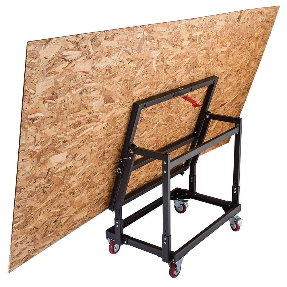 Rockler Material Mate Panel Cart and Shop Stand – Mobile Base Stand Contains Smooth Rolling 4” Casters – Mobile Workbench for Tools - Rigid Steel Frame Construction – Woodworking Tools and Accessories