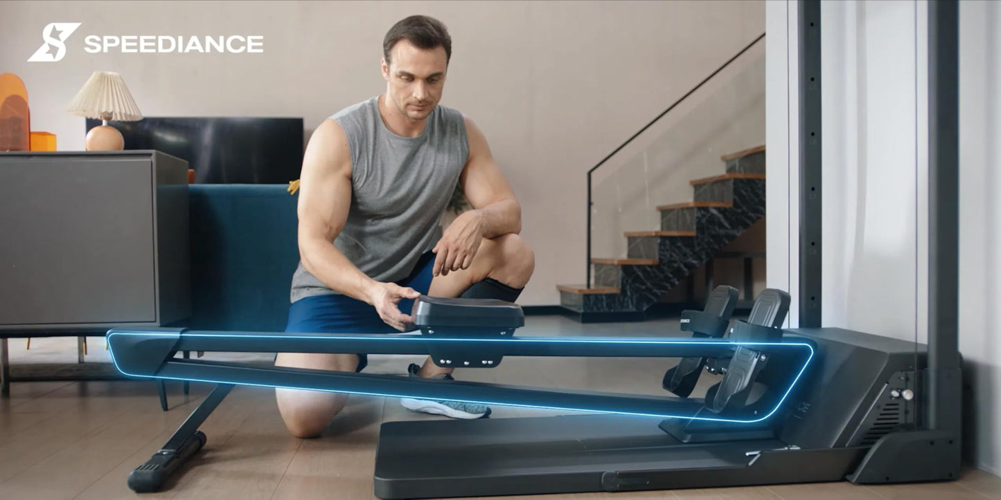 Speediance Rowing Bench, Rower Attachment for Gym Monster, Rowing Machine for Home Work Out, Adjustable Resistance Levels, Rowing Machine for Home Gym