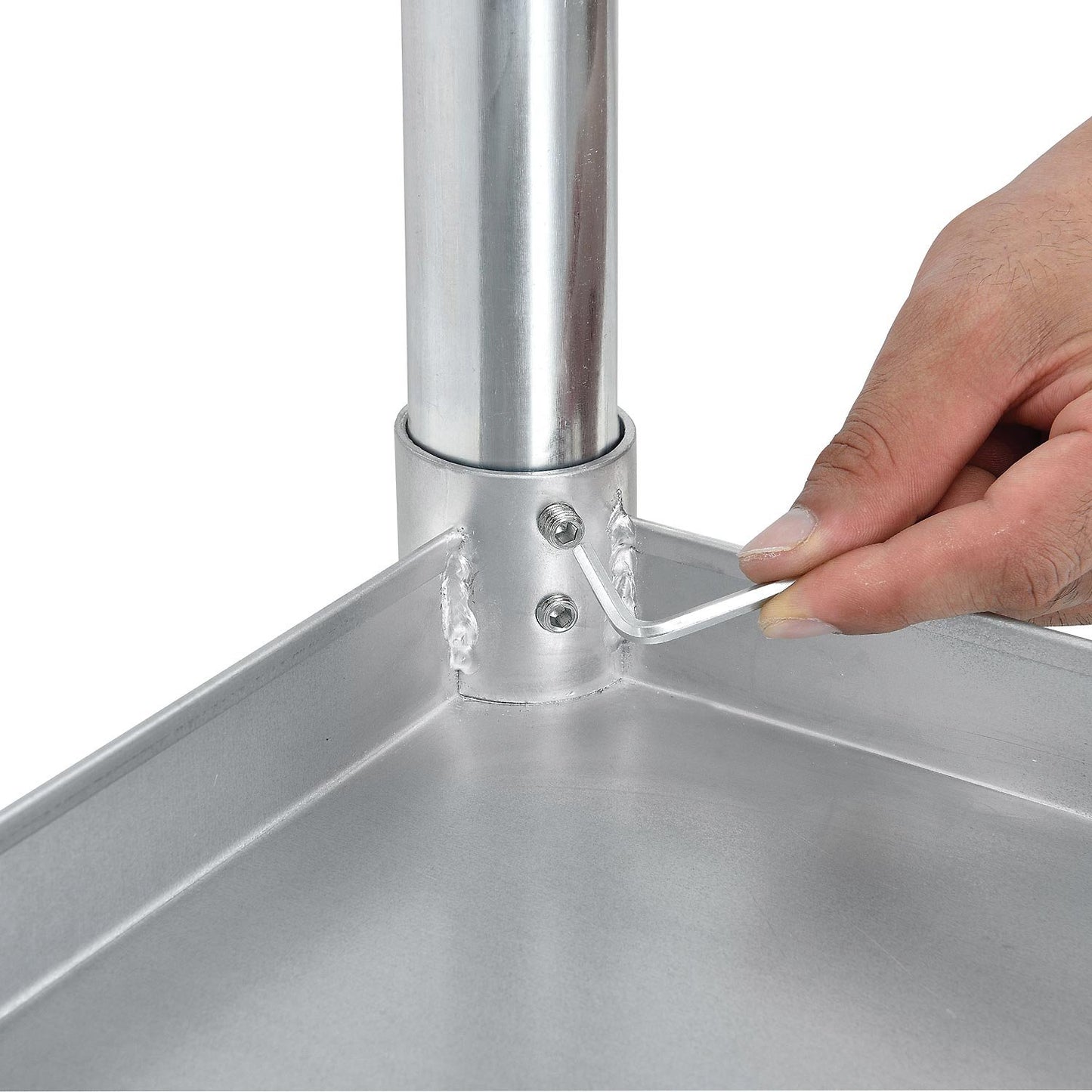 Nexel WB9630SS Stainless Steel Worktable With Under shelf, 96"W x 30"D x 35"H