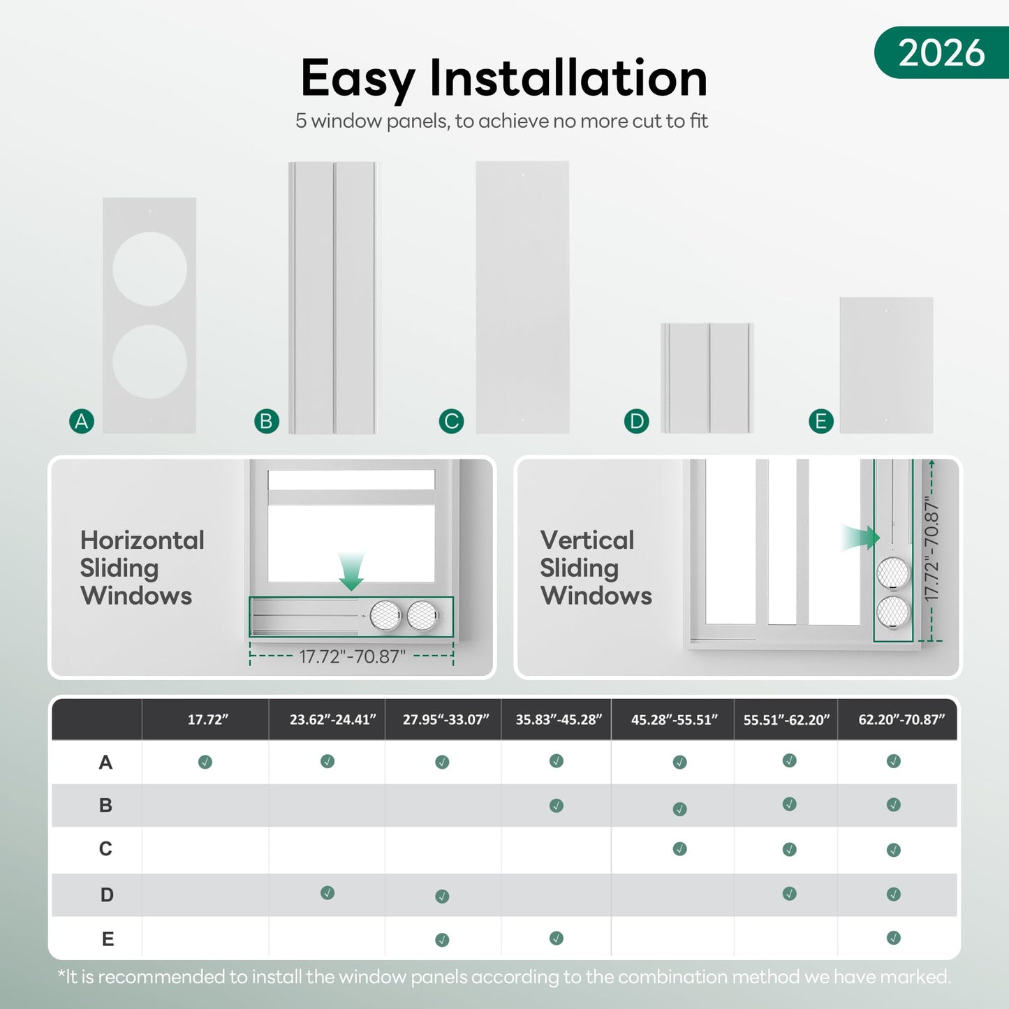 ZAFRO Smart Inverter Portable Air Conditioners, 16000 BTU (12000 BTU SACC) Dual Hose Portable AC Unit with Energy Saving/Ultra Quiet(38dB Upgraded)/Drainage-free Cool/APP/Remote for Multi-Scenario Use
