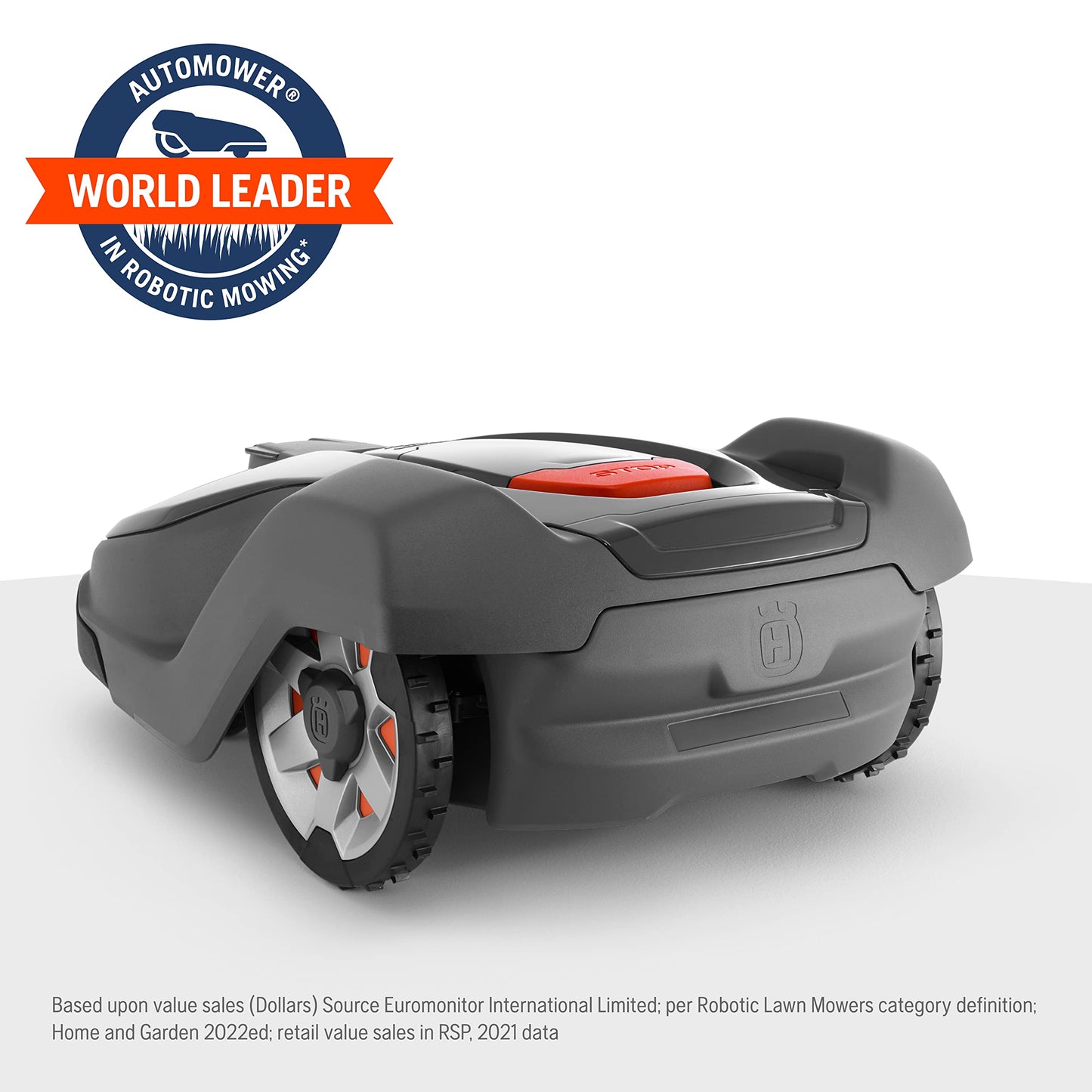 Husqvarna Automower 430X Robotic Lawn Mower with GPS Assisted Navigation, Automatic Lawn Mower with Self Installation and Ultra-Quiet Smart Mowing Tech for Medium to Large Yards (0.8 Acre), 967852845