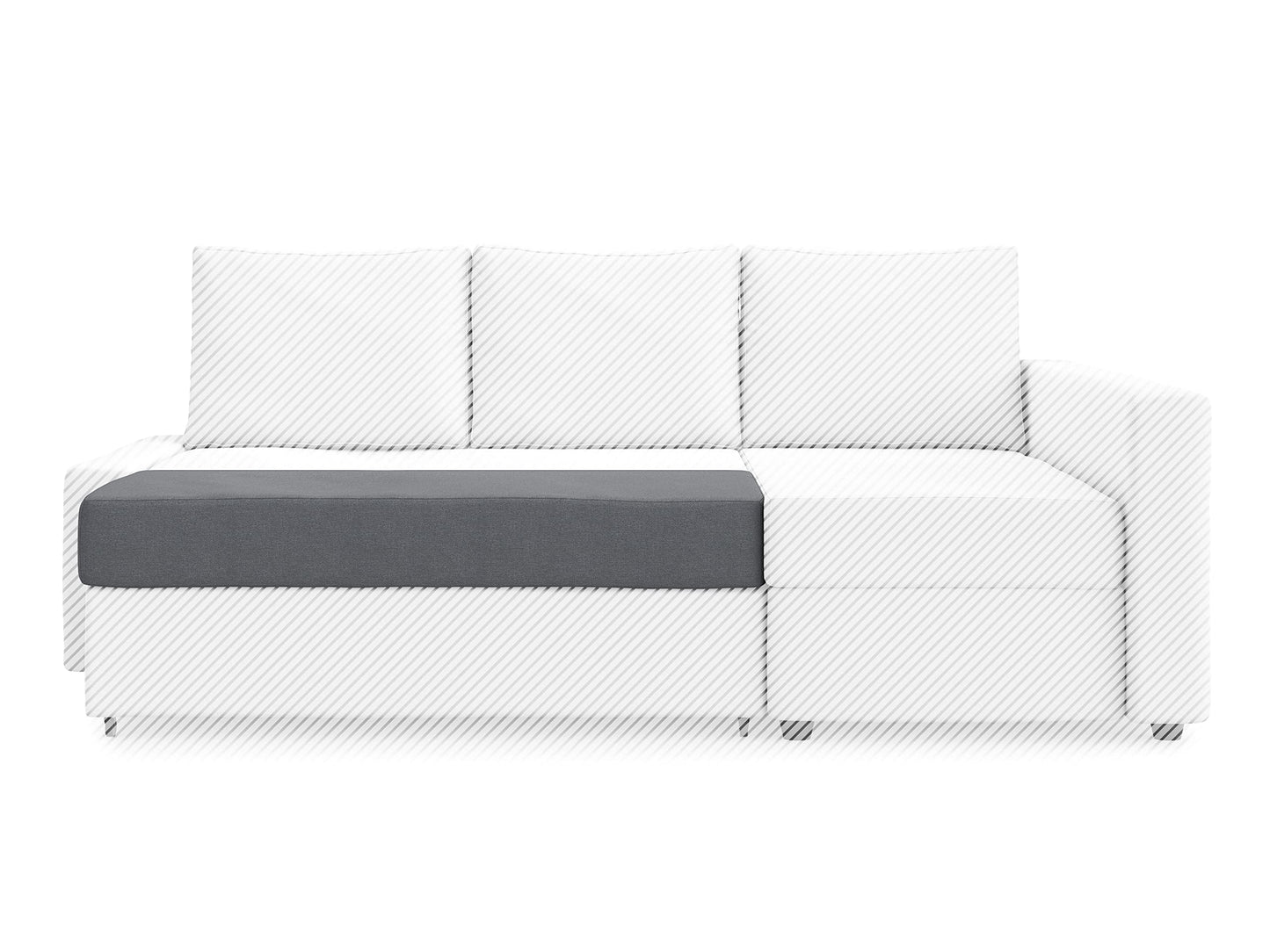 MASTERS OF COVERS Cover Only Snug Fit Friheten Slipcover for The IKEA Friheten with Chaise Corner Cover, Sofa Bed Cover, Sectional Slipcover Replacement (Dark Grey) (Cover Only!Not Sofa!)