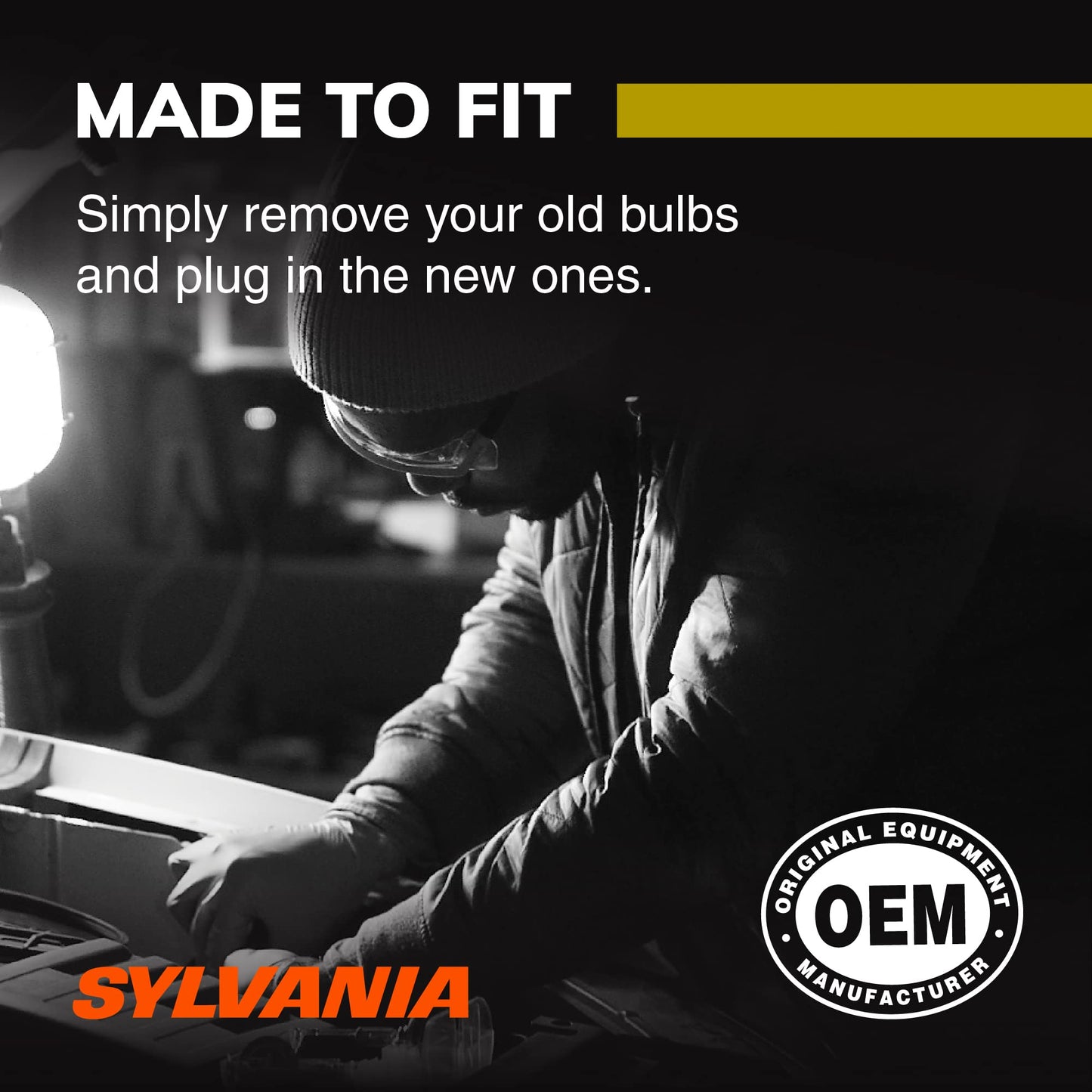 SYLVANIA 9006 SilverStar zXe GOLD Halogen Headlight Bulbs - Bright White Light Output, Best HID Alternative (2 Bulbs)