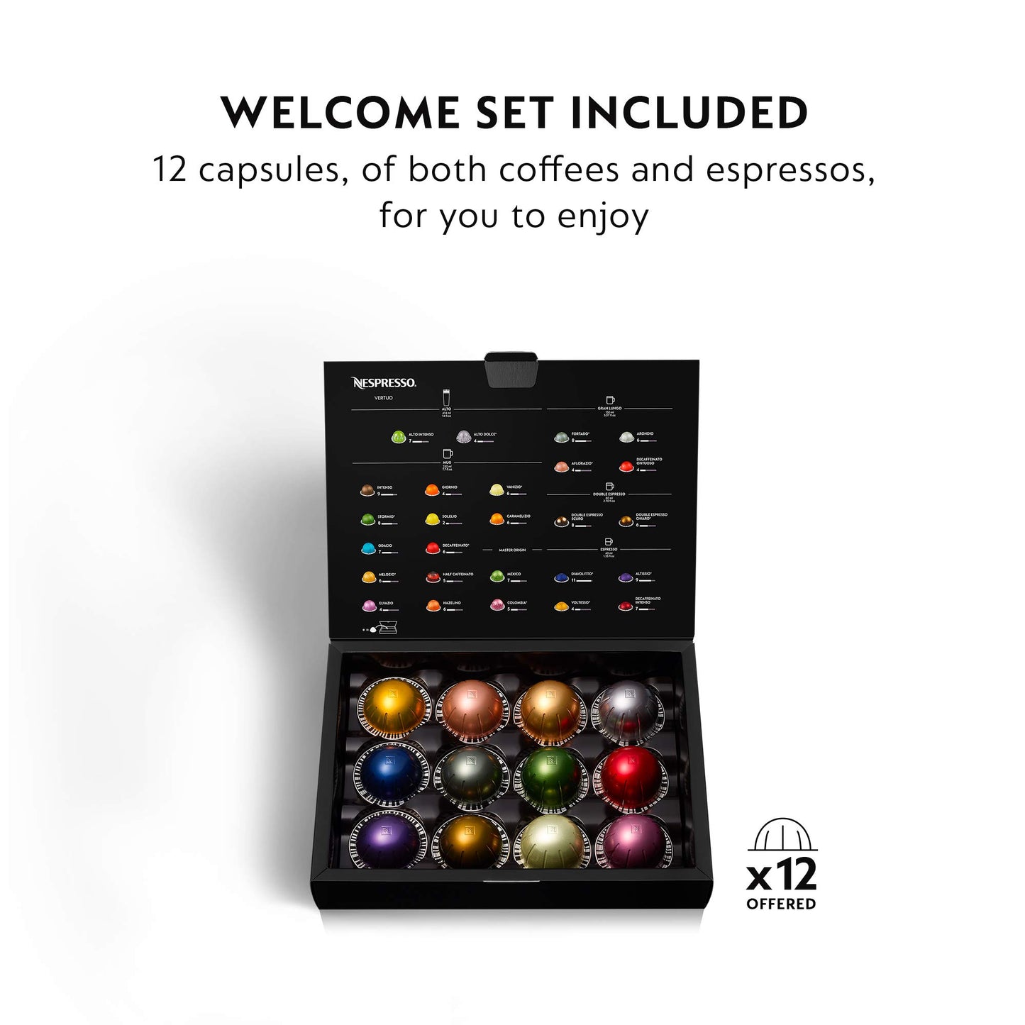 Nespresso VertuoPlus Deluxe Coffee and Espresso Machine by De'Longhi, 37 Oz, Black