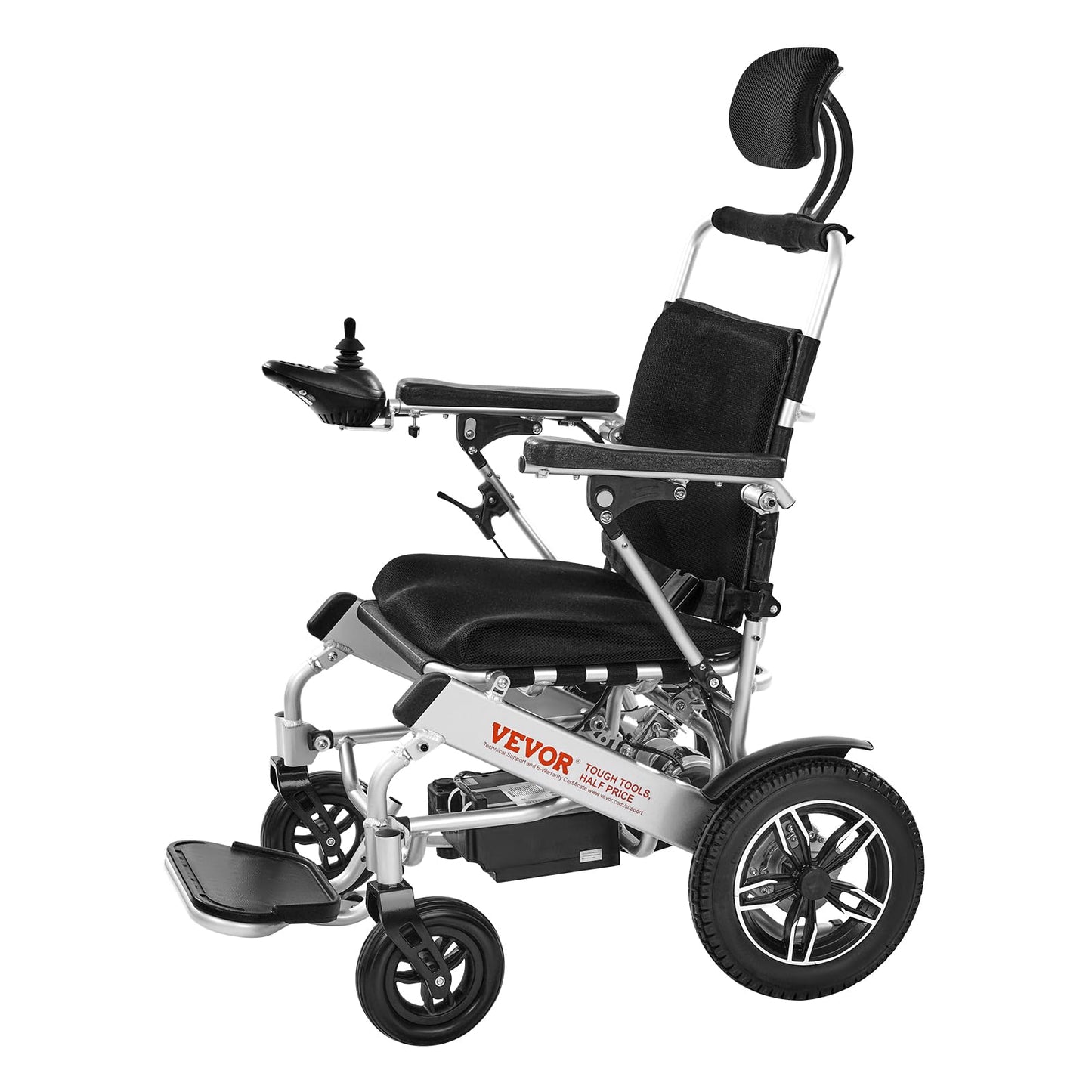 VEVOR Electric Wheelchair for Adults, 300 lbs & Adjustable Backrest, Foldable Lightweight Power Chair with 21" Seat, 13-Mile All-Terrain Range for Senior Portable Mobility