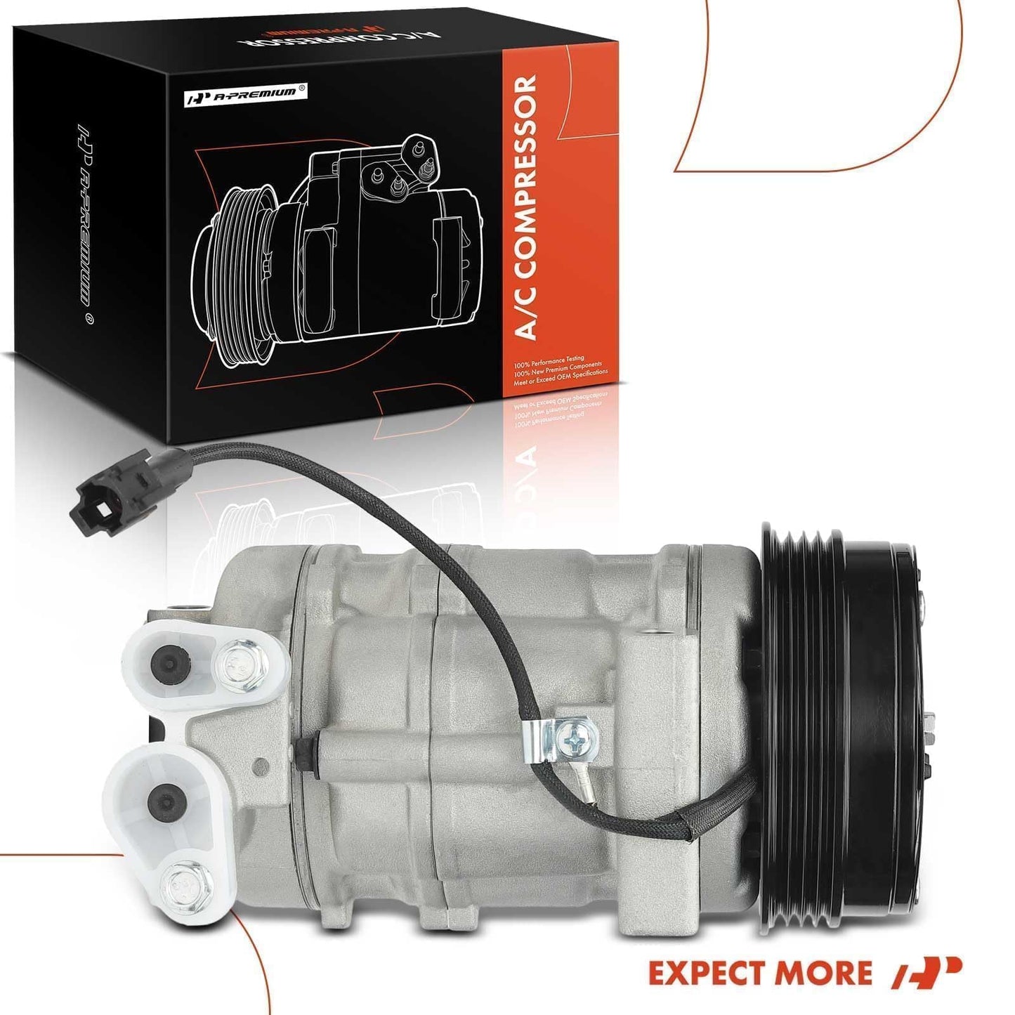 A-Premium Air Conditioner AC Compressor with Clutch Compatible with Subaru Forester 2007-2013 2.5L, Forester 2014 2.0L, Impreza 2008-2011 2.0L, Impreza 2008-2014, WRX 2015-2016, WRX STI 2015-2019