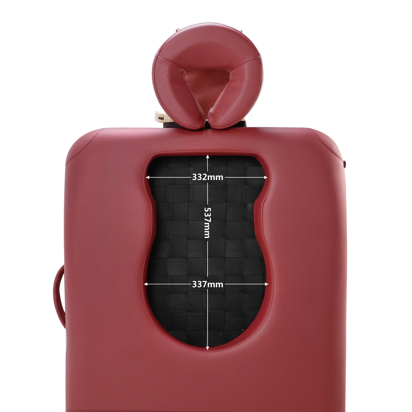 Master Massage 30'' Eva Portable Pregnancy Massage Table for Female Clients and Obese Individuals, Spa Salon Facial Bed for Pregnant Women- Multi Functional (Burgundy)