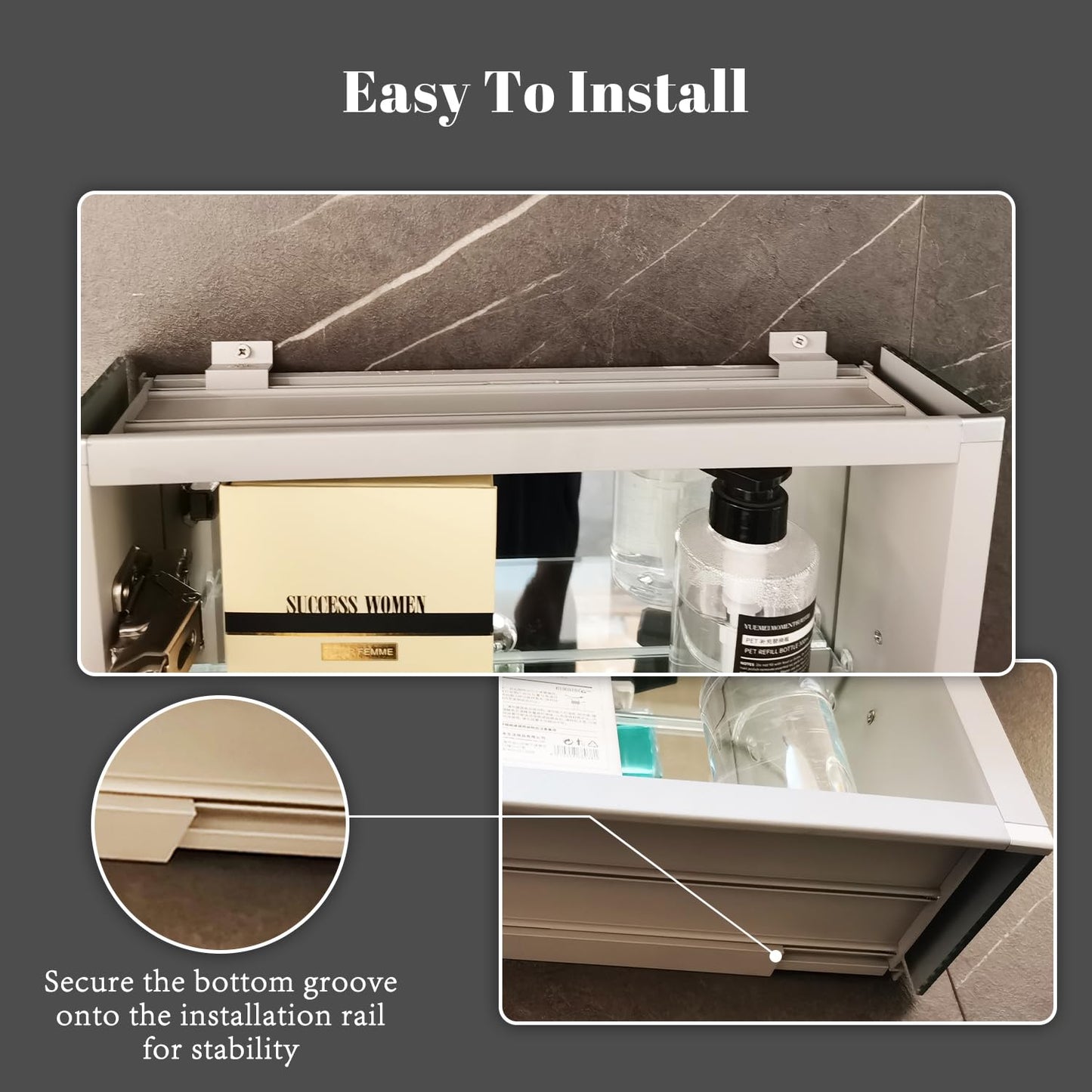 LADEED Lighted Medicine Cabinet with Mirror Outlet,30 X 26 Inch,Recessed Or Surface-Mounted Led Medicine Cabinet Mirror for Bathroom Storage,Interior Light, Double Door,Defog,Stepless Dimming