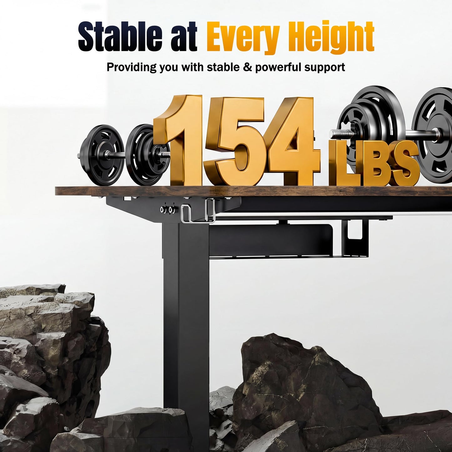 Shahoo L Shaped Electric Standing Desk, 63"x47.2" Corner Height Adjustable Sit Stand Desk with Monitor Riser, Ergonomic Stand Up Desk, 154 LBS Load Capacity Quiet Motor Home Office Computer Desk