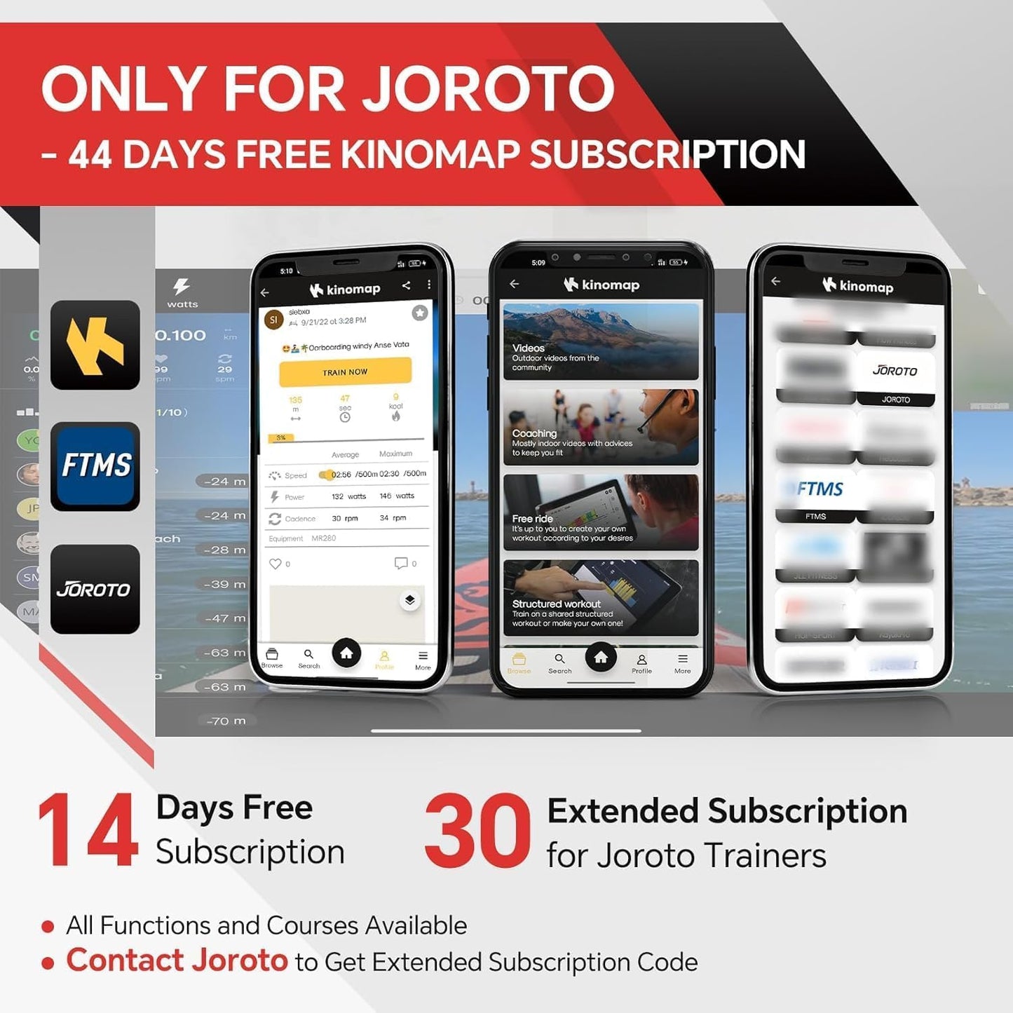 JOROTO Exercise Bike, Magnetic Stationary Bikes for Home with 40LBS Flywheel, App Supported Indoor Bike with 350LBS Weight Capacity, Low Noise,Digital Monitor,Bottle and Tablet Holder