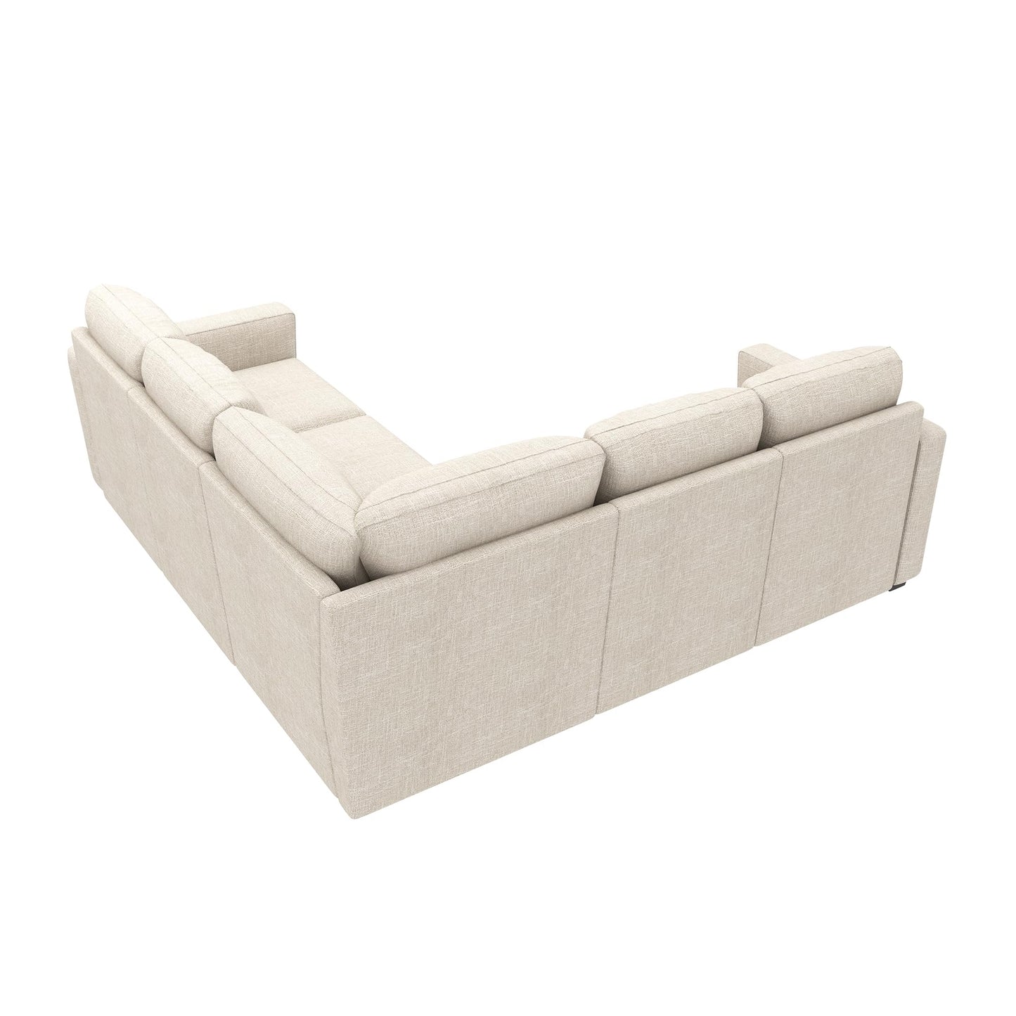 HONBAY Modular Sectional Sleeper Sofa with Pull Out Bed, L Shaped Couch with Storage Seat, Convertible Sectional Couches for Living Room, Beige