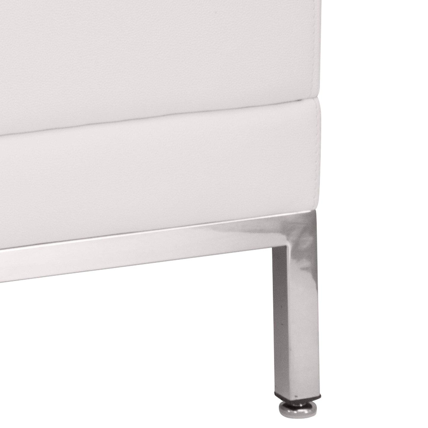 Flash Furniture HERCULES Imagination Series Contemporary White LeatherSoft Middle Chair