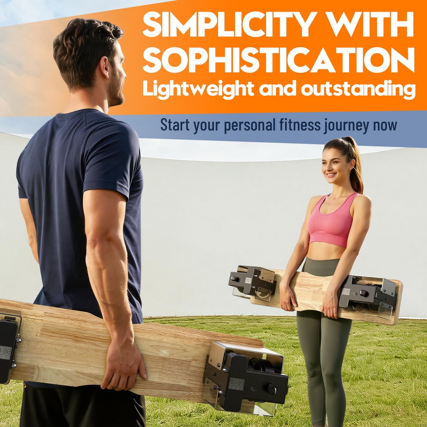 RevFit Home Gym Equipment – 33–45LBS All-in-One Portable Workout Machine for Full-Body Strength Training, Compact Home Fitness System, 31 inch