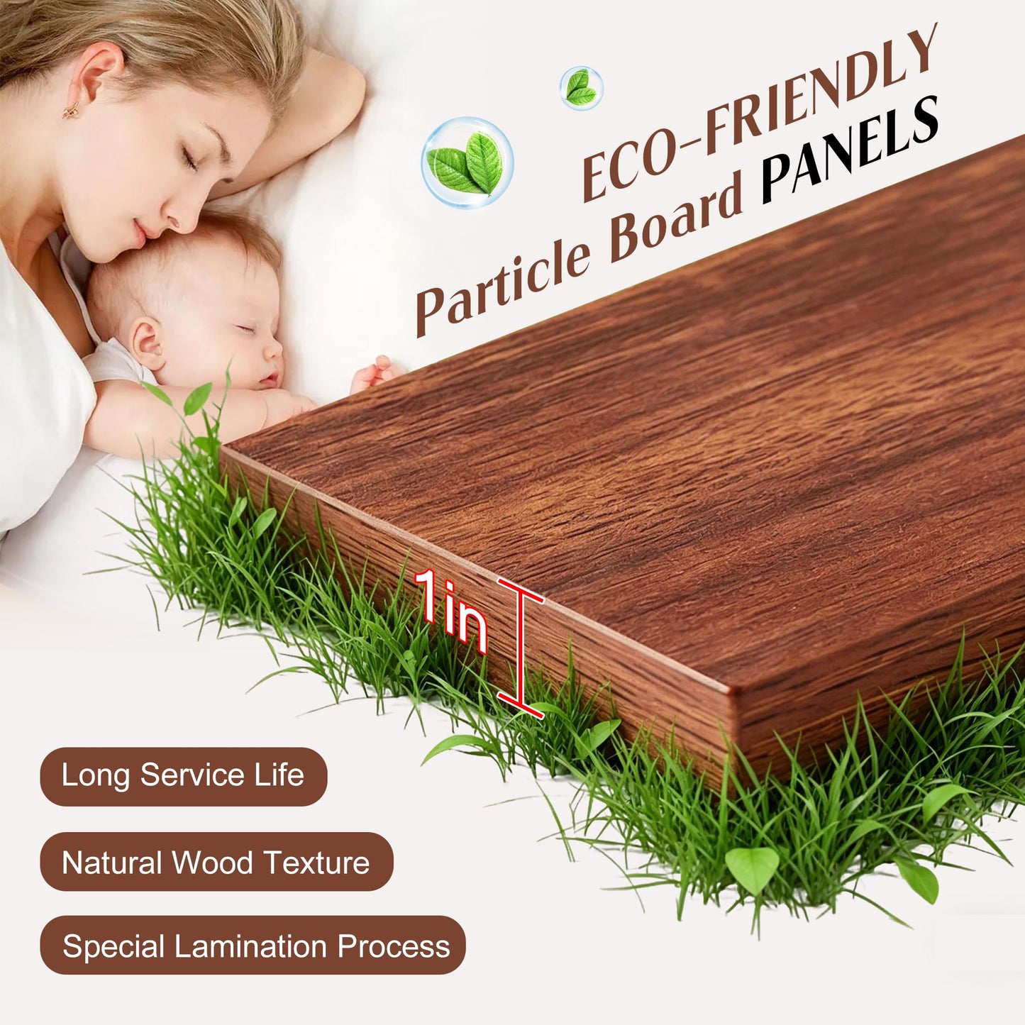 JNMDLAKO Reception Desk with Counter, 78.8" Modern Front Desk Reception Counter Walnut, Retail Checkout Counters with Storage Shelf Cabinet for Business Office, Lobby, Store, Salon