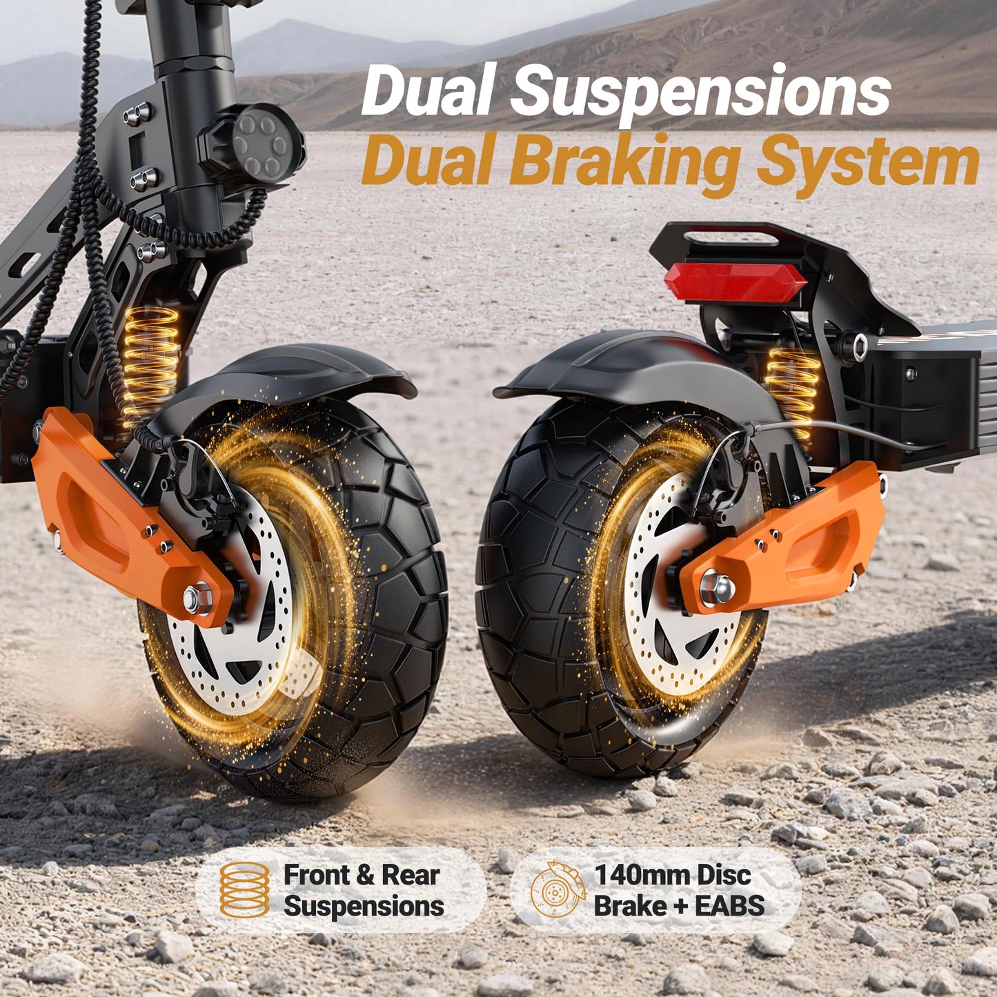 VOLPAM Electric Scooter with Dual Suspension, 19/22MPH, 500W/800W/350W Motor, 60/40/31/23/16Miles Long Range, Dual Braking, Max Load 264 lbs