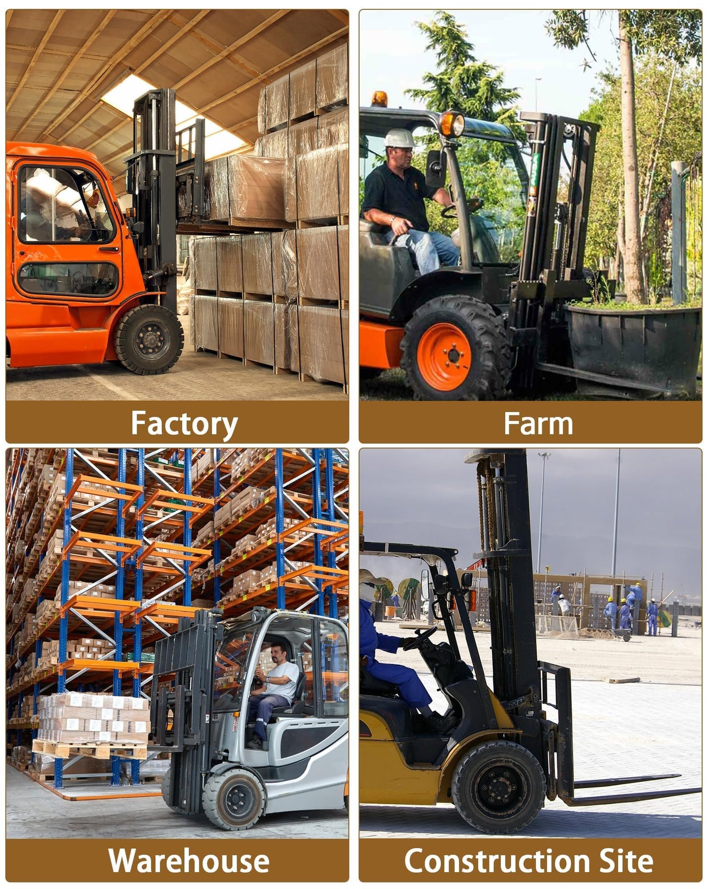 Forklift Extensions - 72 in Length, 5.5 in Width, 4600 LB Capacity Heavy Duty Steel Pallet Fork Extensions, Universal Fit for Most Forklift Trucks, Yellow