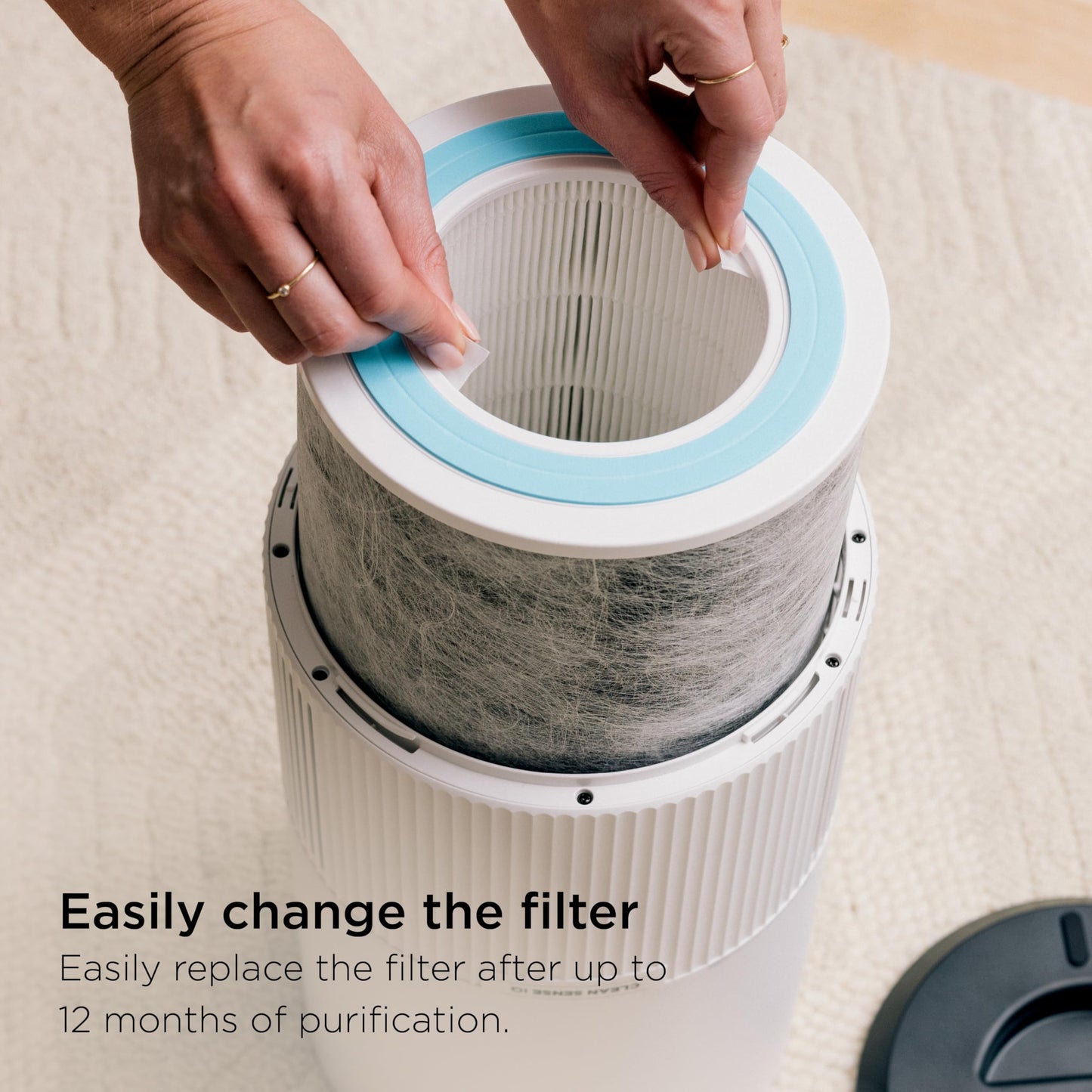 Shark Air Purifier for Home Large Room, Clean Sense Technology, HEPA Air Filter, 1000 Sq Ft, Kitchen, Filters Smoke, Captures 99.98% of Particles, Pet Dander, Pollutants, Dust, Allergens, HP201