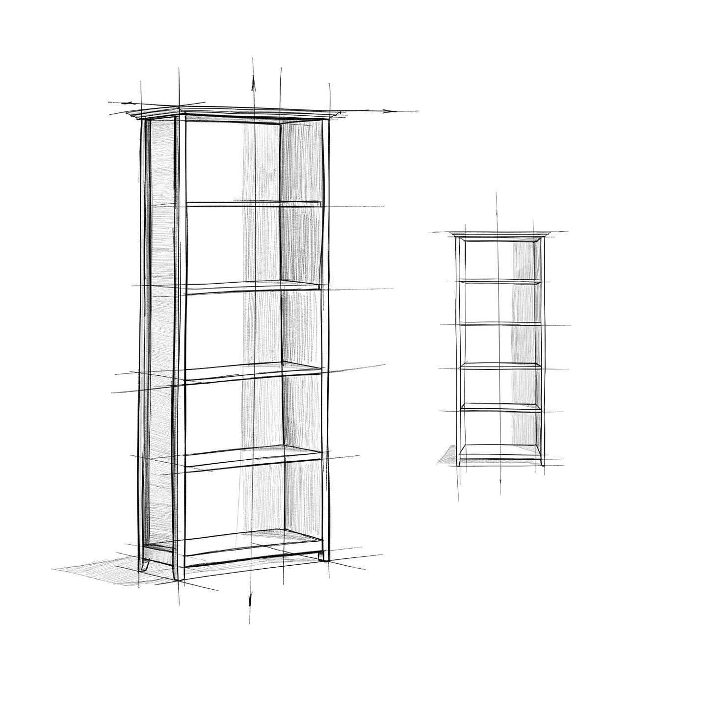 SIMPLIHOME Amherst Bookcase - 70 inch Tall 5-Shelf Solid Wood Bookshelf in Hickory Brown, Transitional Storage for Living Room, Study Room or Office with Adjustable Shelves and Tapered Legs