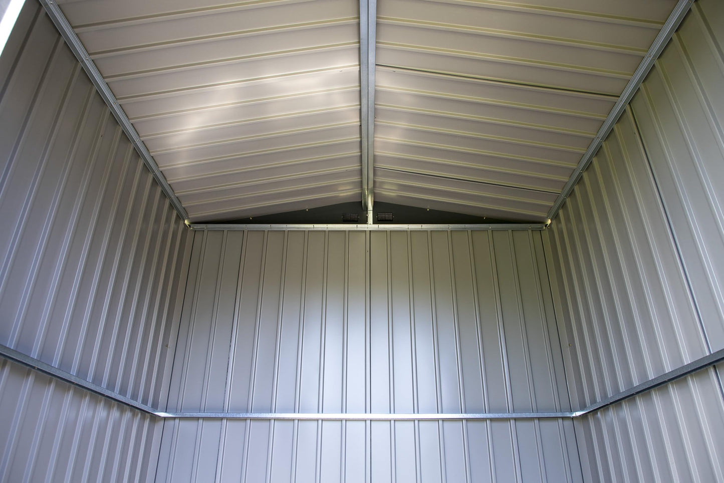 Arrow Shed Elite 6' x 6' Tall Outdoor Steel Storage Shed with High Gable and Lockable Doors Storage Building, Anthracite
