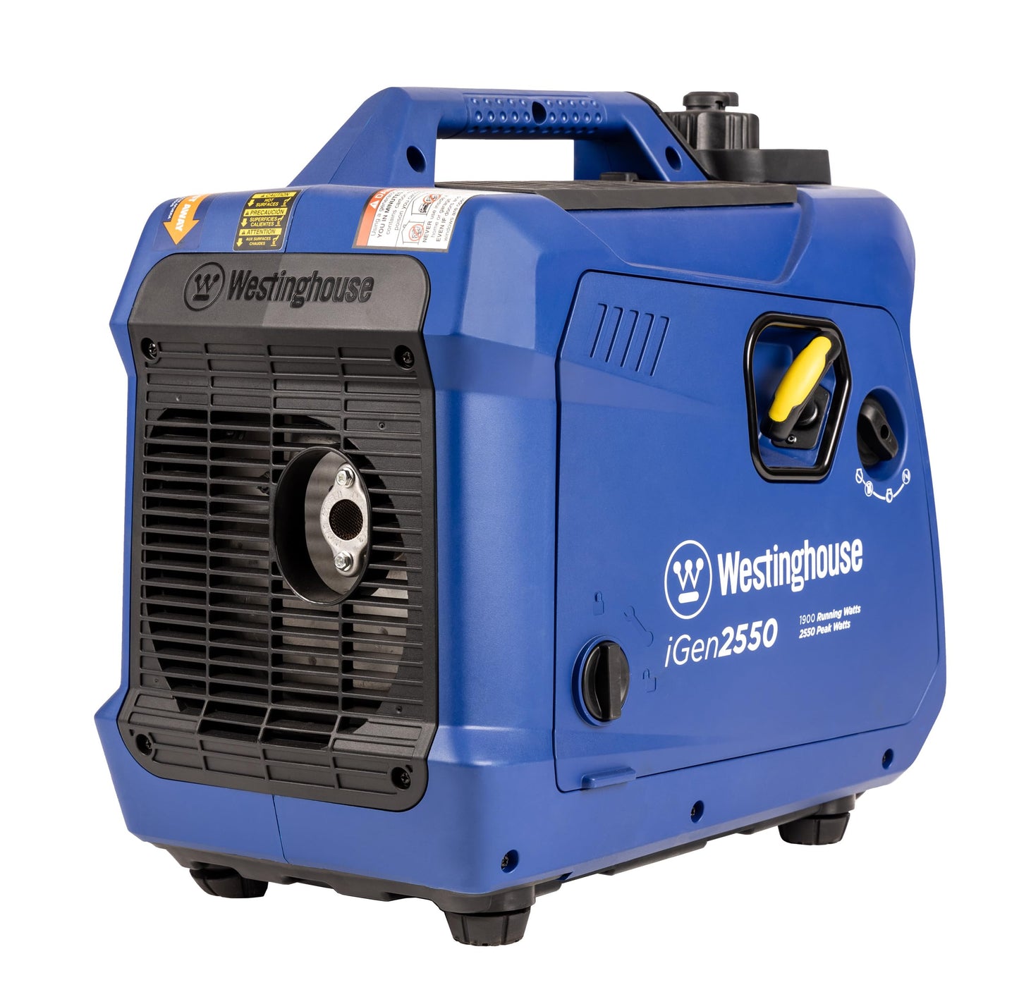 Westinghouse 2550 Peak Watt Super Quiet & Lightweight Portable Inverter Generator, RV Ready 30A Outlet, Gas Powered, Parallel Capable, Long Run Time,Blue