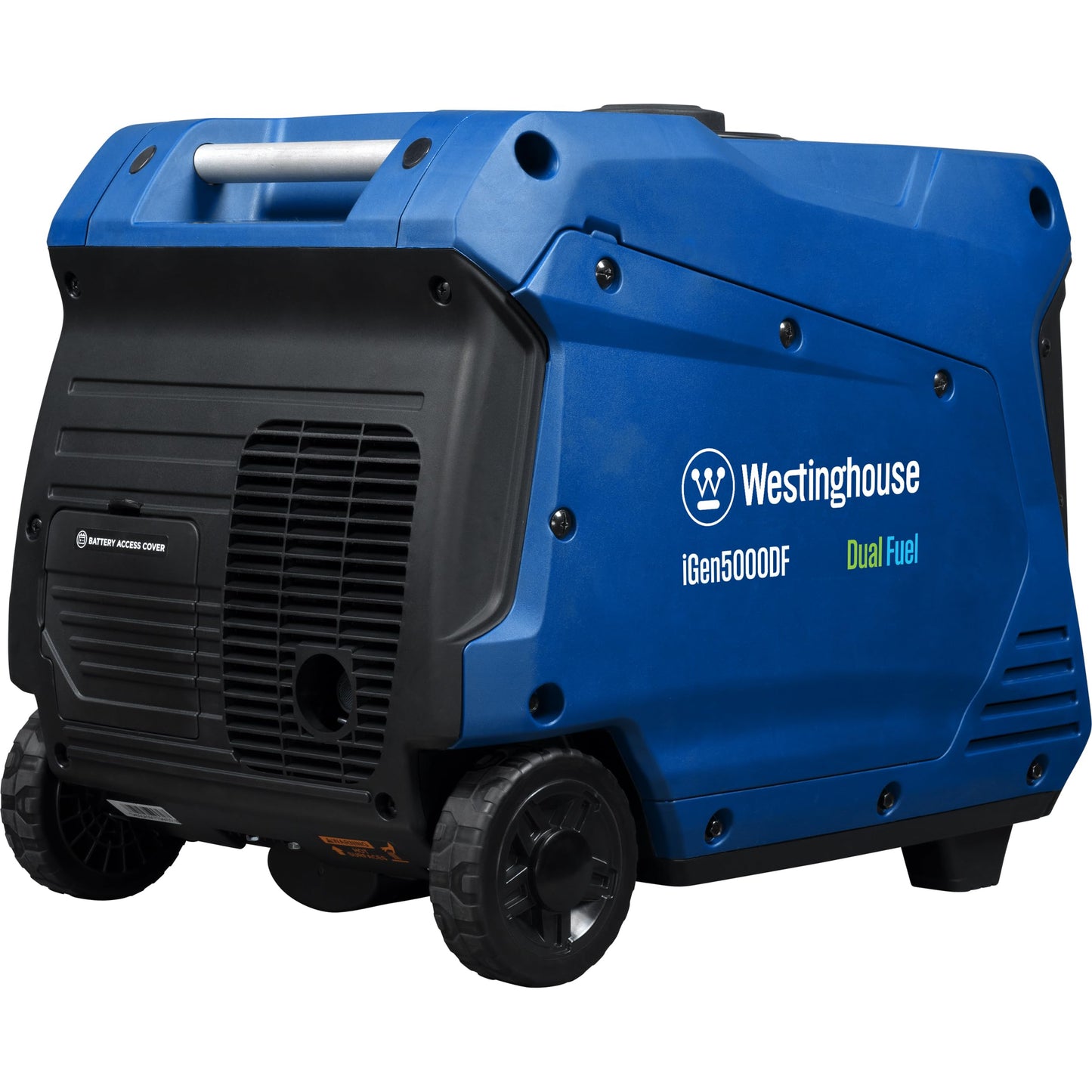 Westinghouse 5000 Peak Watt Super Quiet Dual Fuel Portable Inverter Generator, Remote Electric Start, Gas & Propane Powered, RV Ready 30A Outlet, Parallel Capable, Blue/Black