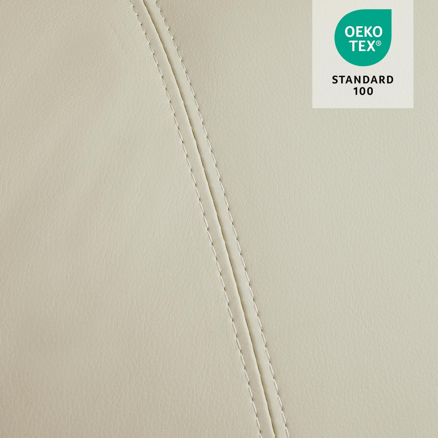 MCombo Power Lift Recliner Chair for Elderly, Lift Chair with Heat and Massage, FSC Certified, USB Ports, Cup Holders, Faux Leather 7040 (Cream White, Medium)