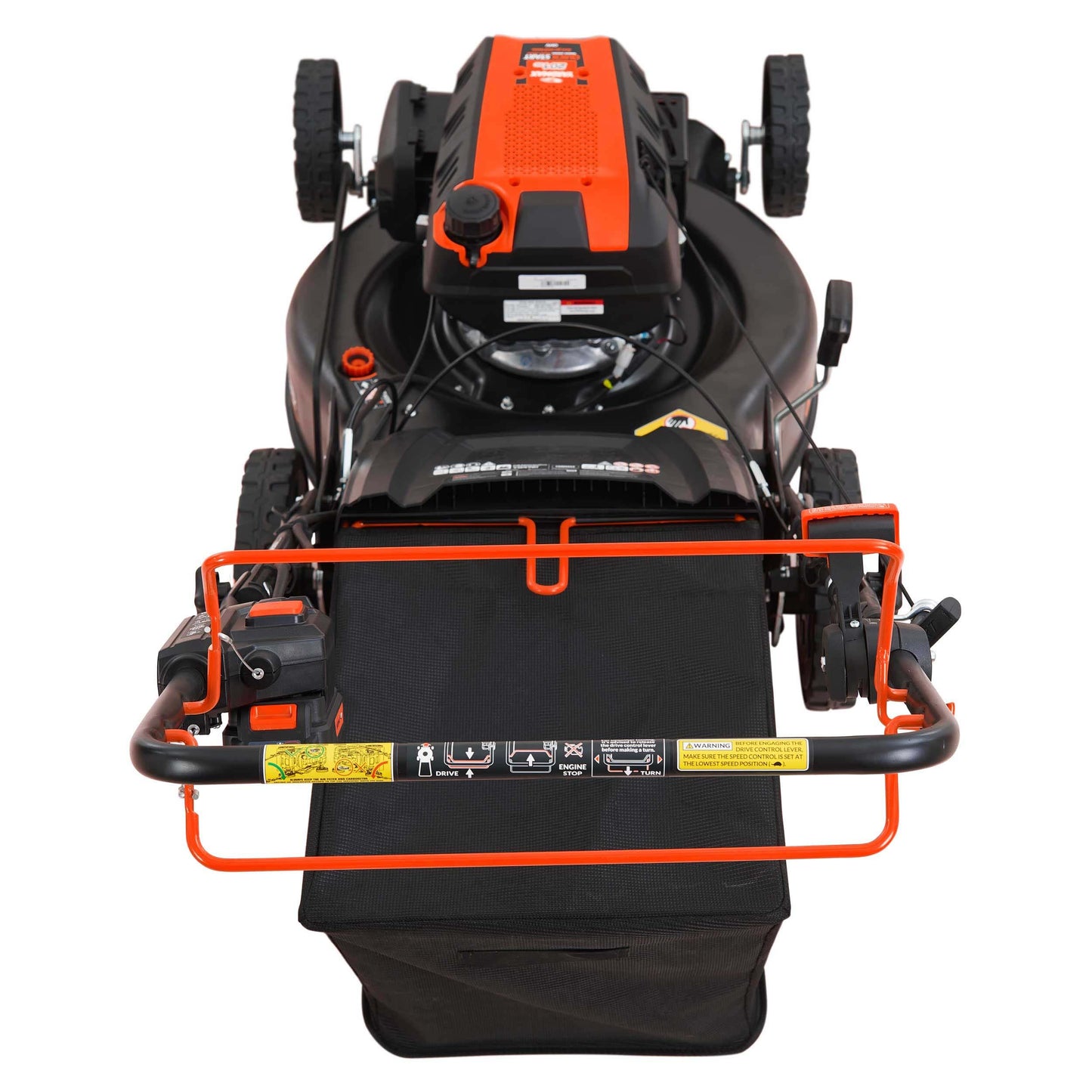 24 in. 201cc Electric Start Select PACE 6 Speed CVT High Wheel RWD 3-in-1 Gas Walk Behind Self Propelled Lawn Mower