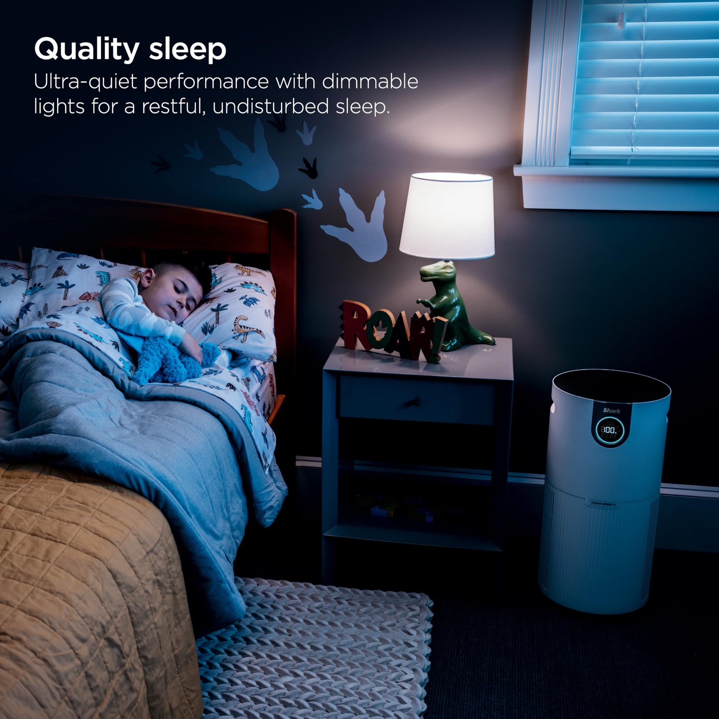 Shark Air Purifier for Home, Office, and Bedroom, Clean Sense Technology, HEPA Air Filter, 1200 Sq Ft, Captures 99.98% of Particles, Pet Dander, Pollutants, Dust, Smoke, Allergens & Smells, HP202