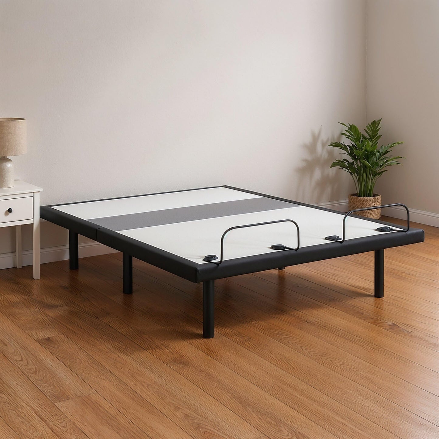 Signature Design by Ashley Best Base King with Lumbar and Audio Power Adjustable Head, Foot and Lumbar Base with Massage Function, Wireless Speaker System, App Compatible, Wireless Remote, Black