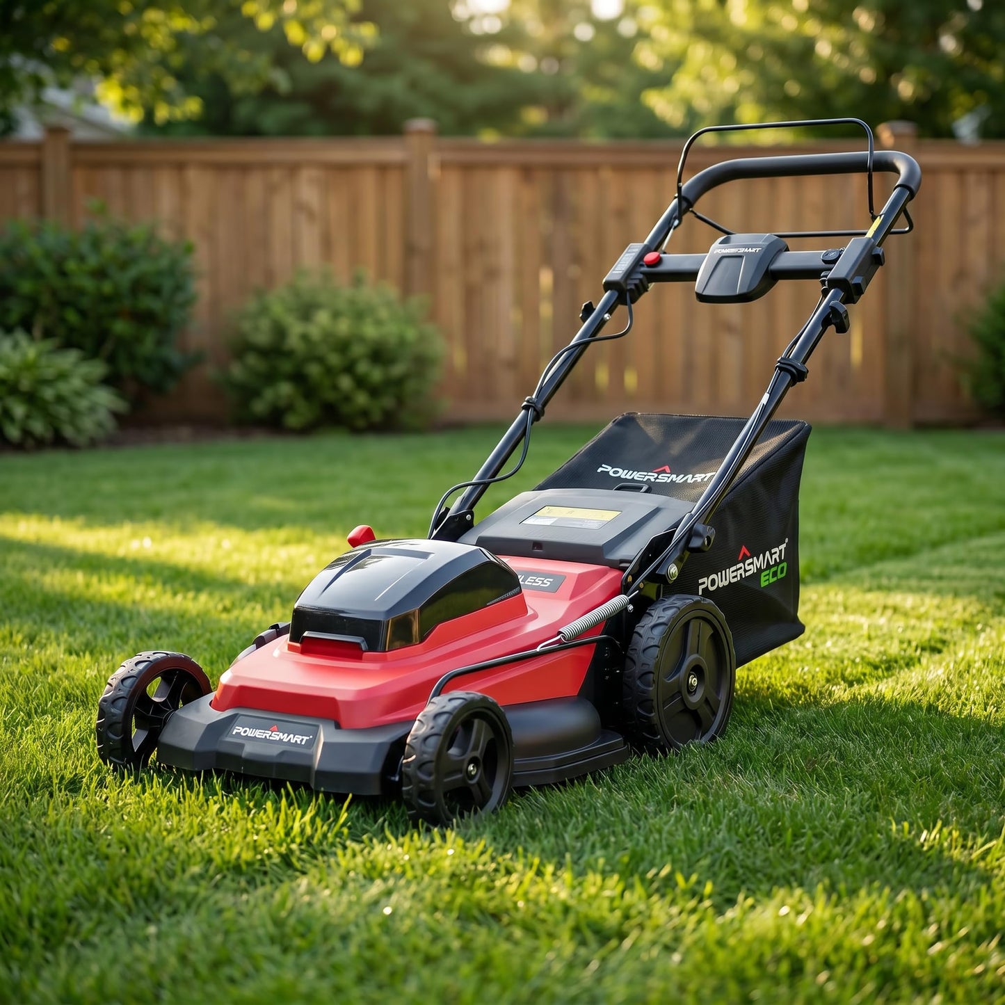 20" Self Propelled Cordless Lawn Mower,40V 2x4.0 Ah Battery Lawn Mower with Dual Battery Slots & Steel Deck, 3-in-1 Walk-Behind Mower (Bagging/Mulching), Space Saving Foldable