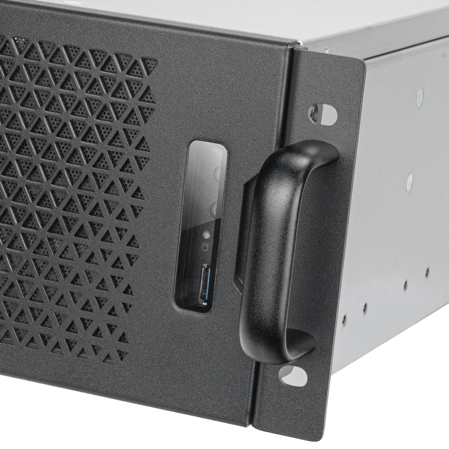 Silverstone Technology RM32 3U rackmount Server Chassis Supporting 4-Slot high-end Graphics Cards and 360mm radiators, SST-RM32