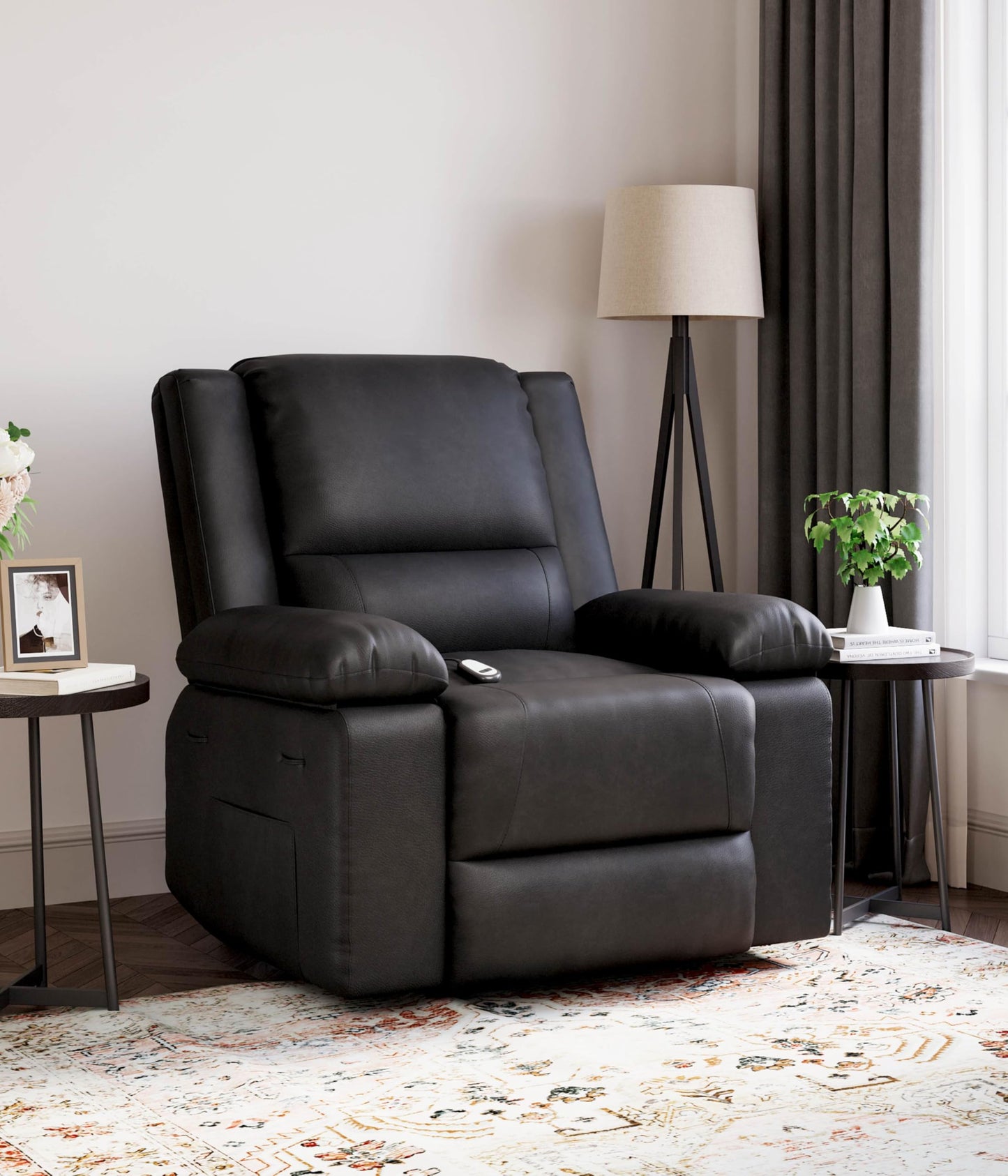 GarveeHome Power Lift Recliner Chair - Heat and Massage, Electric Lift Recliner for Elderly & Mobility Impaired, Adjustable Back and Legs, Heavy Duty Lift Chair for Seniors