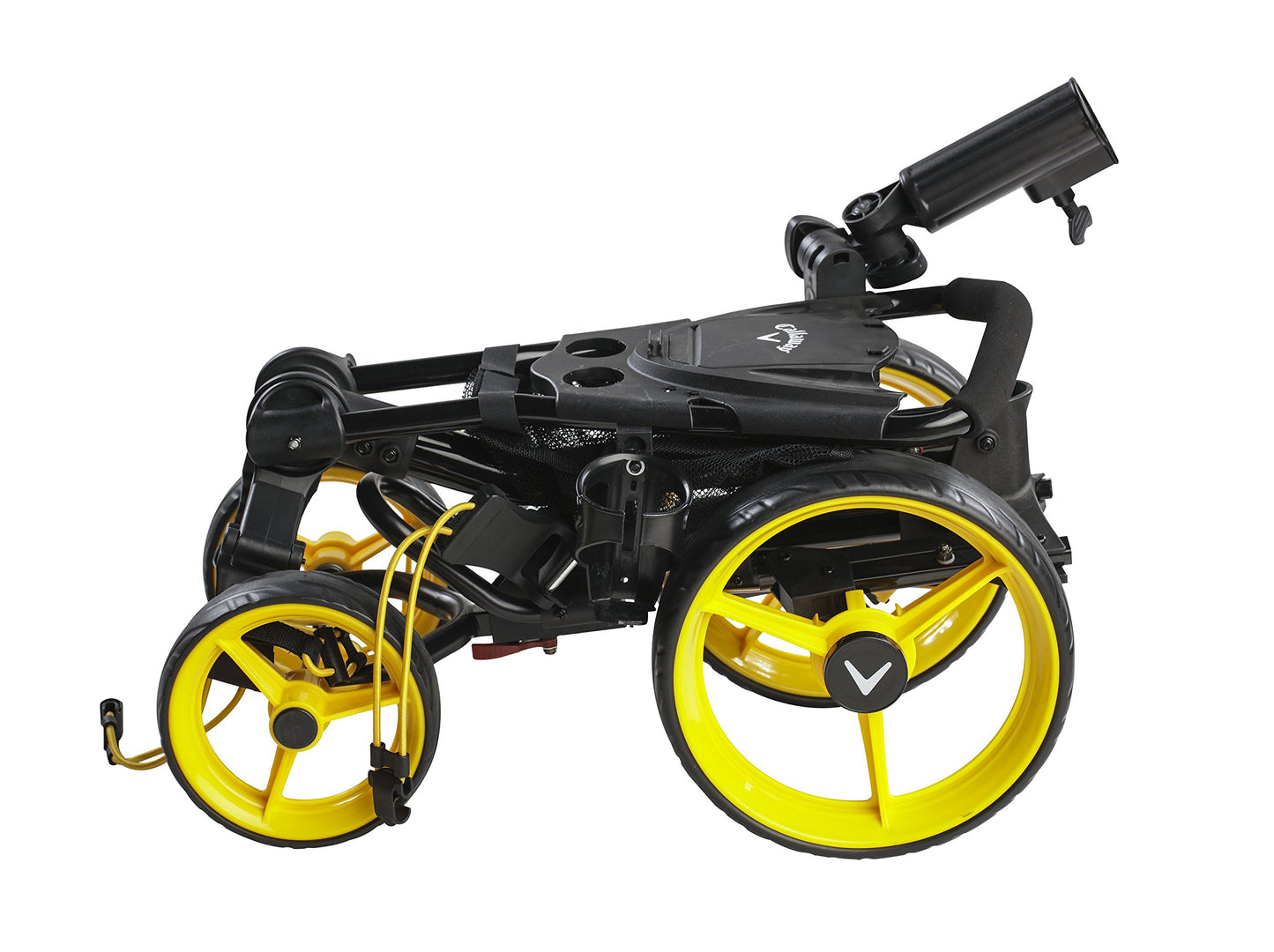 Callaway Trek Golf Push Cart 4-Wheel Compact Push Cart for Golf Clubs