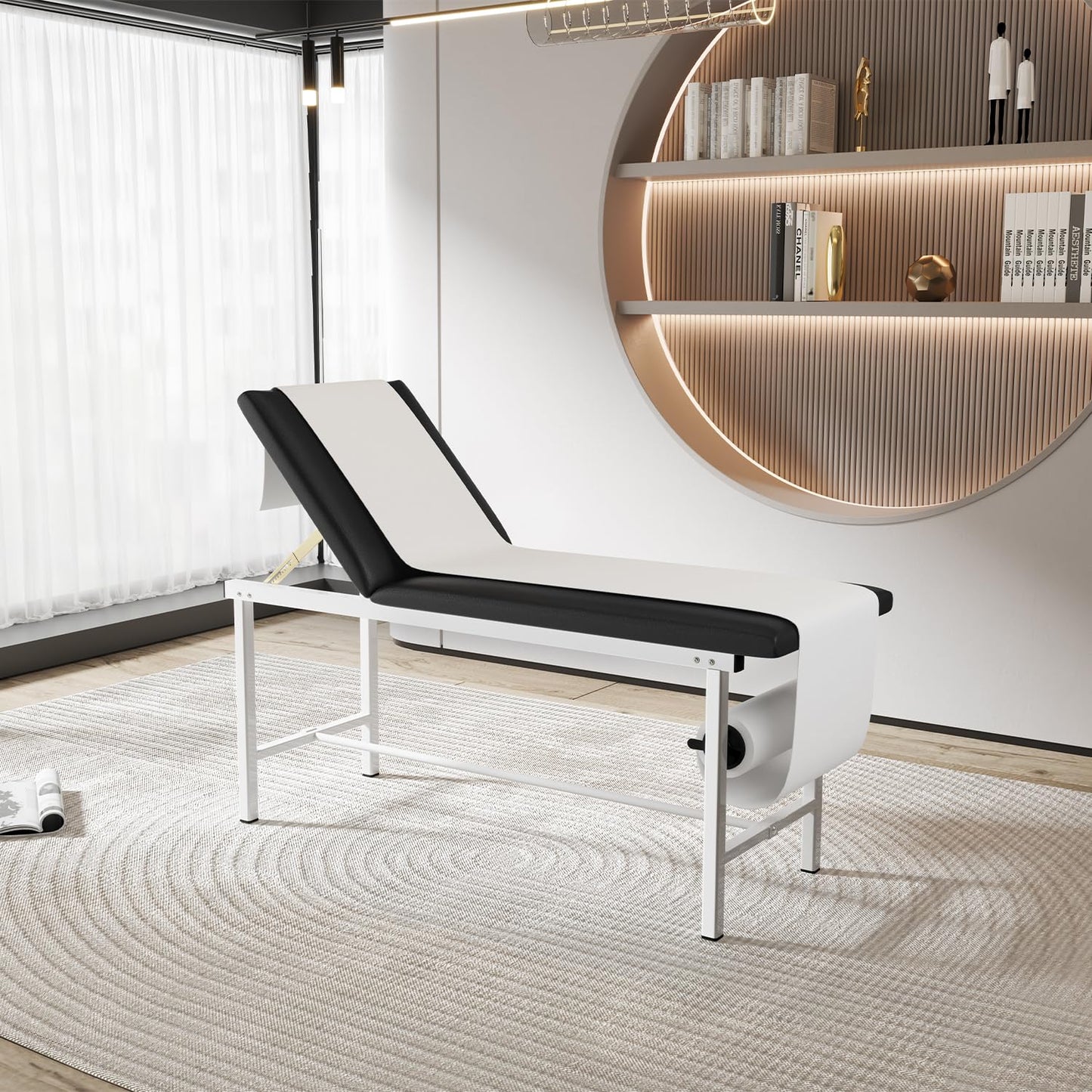 OLERN 27.6" Width Adjustable Backrest Medical Exam Table, Stable Doctor Bed