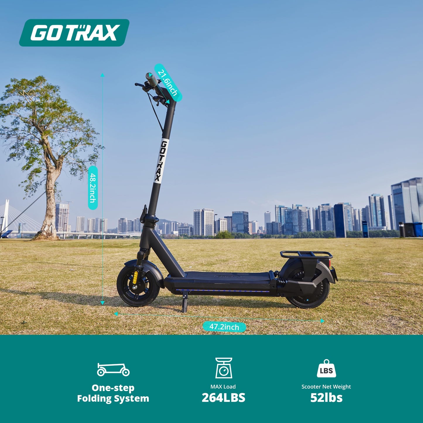 Gotrax ECLIPSE ULTRA Electric Scooter for Adults, Max 38 Mile & 20Mph by 500w Motor, 10" Tire, Bright Headlight Taillight, Aluminum Alloy Frame & Cruise Control, Foldable Escooter for Commute
