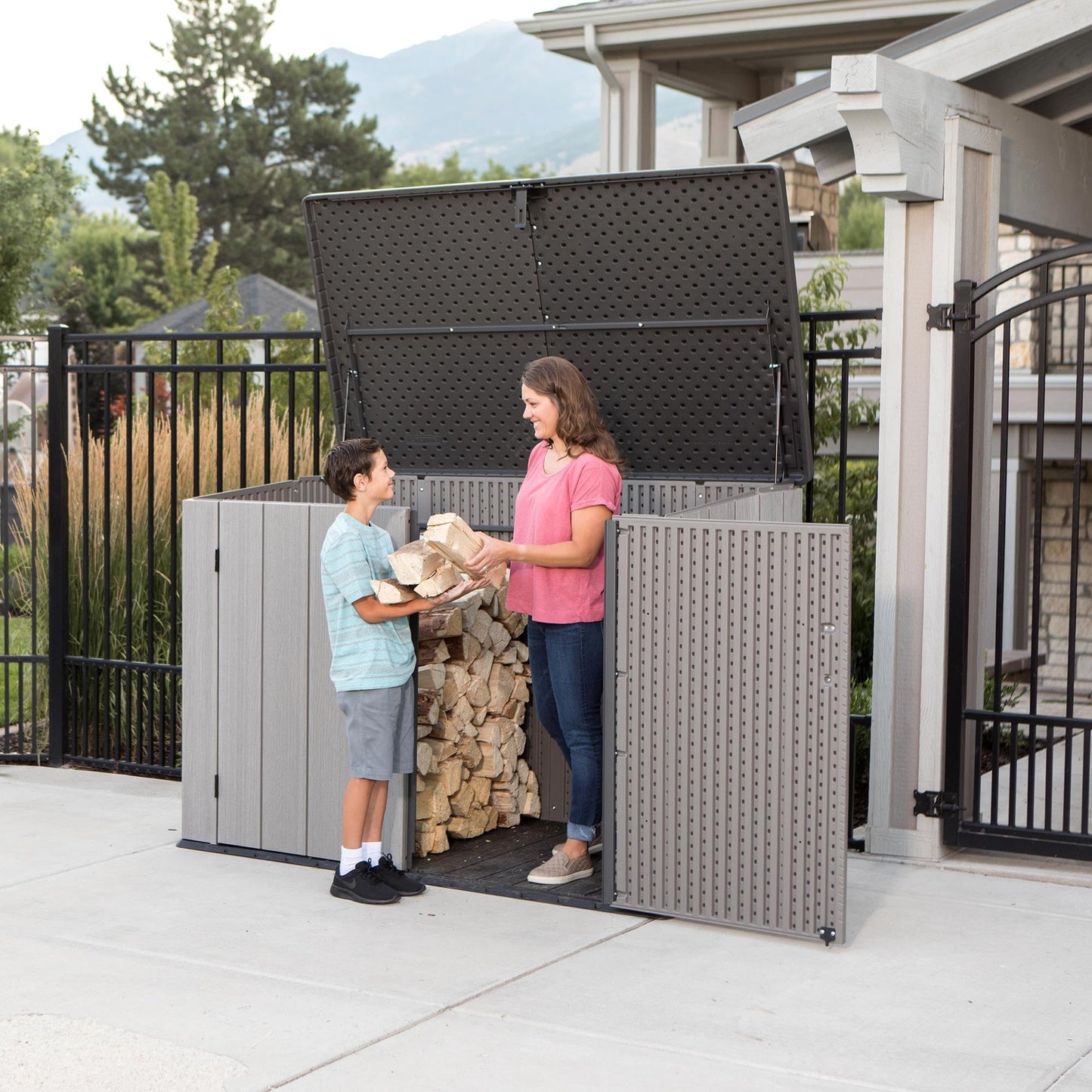 Lifetime Horizontal Outdoor Storage Shed, 75 Cu. Ft. Capacity