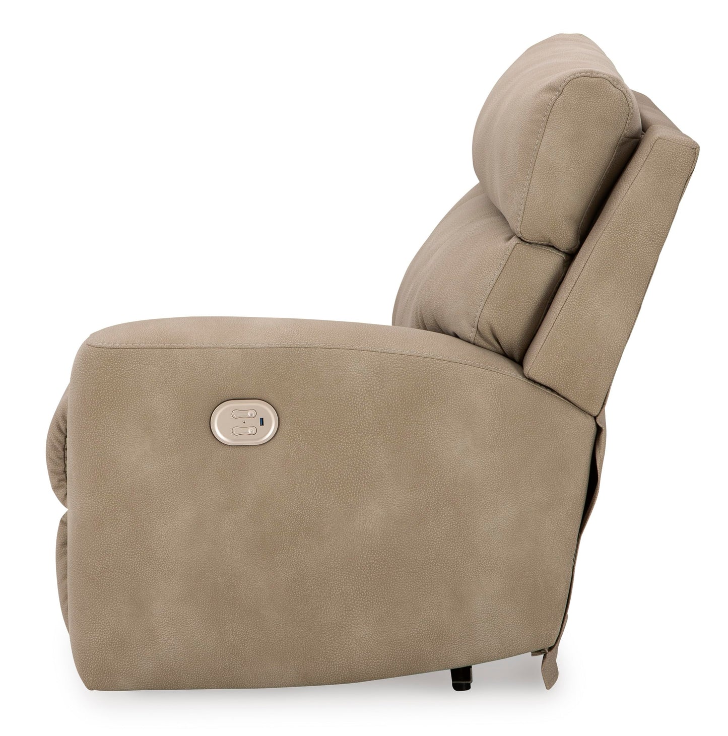 Signature Design by Ashley Next-Gen DuraPella Contemporary Faux Leather Modular Wall Hugger 3-Piece Power Reclining Sectional Sofa with Adjustable Headrest and USB Ports, Light Brown