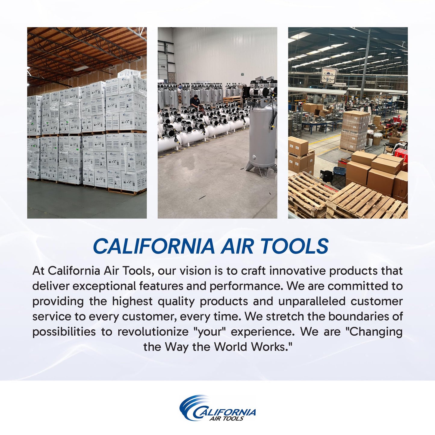 California Air Tools 60040DCAD 4.0 HP Ultra Quiet and Oil-Free Air Compressor, 60 Gallon Steel Tank, 75 dBA Noise Level, with Air Drying System and Auto Drain