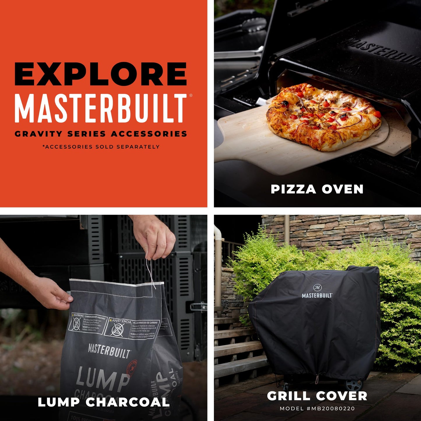 Masterbuilt® Gravity Series® 1050 Smoker Grill - Digital Charcoal Combo Grill with Free App, 1,050 Cooking Square Inches in Black, Model MB20041220