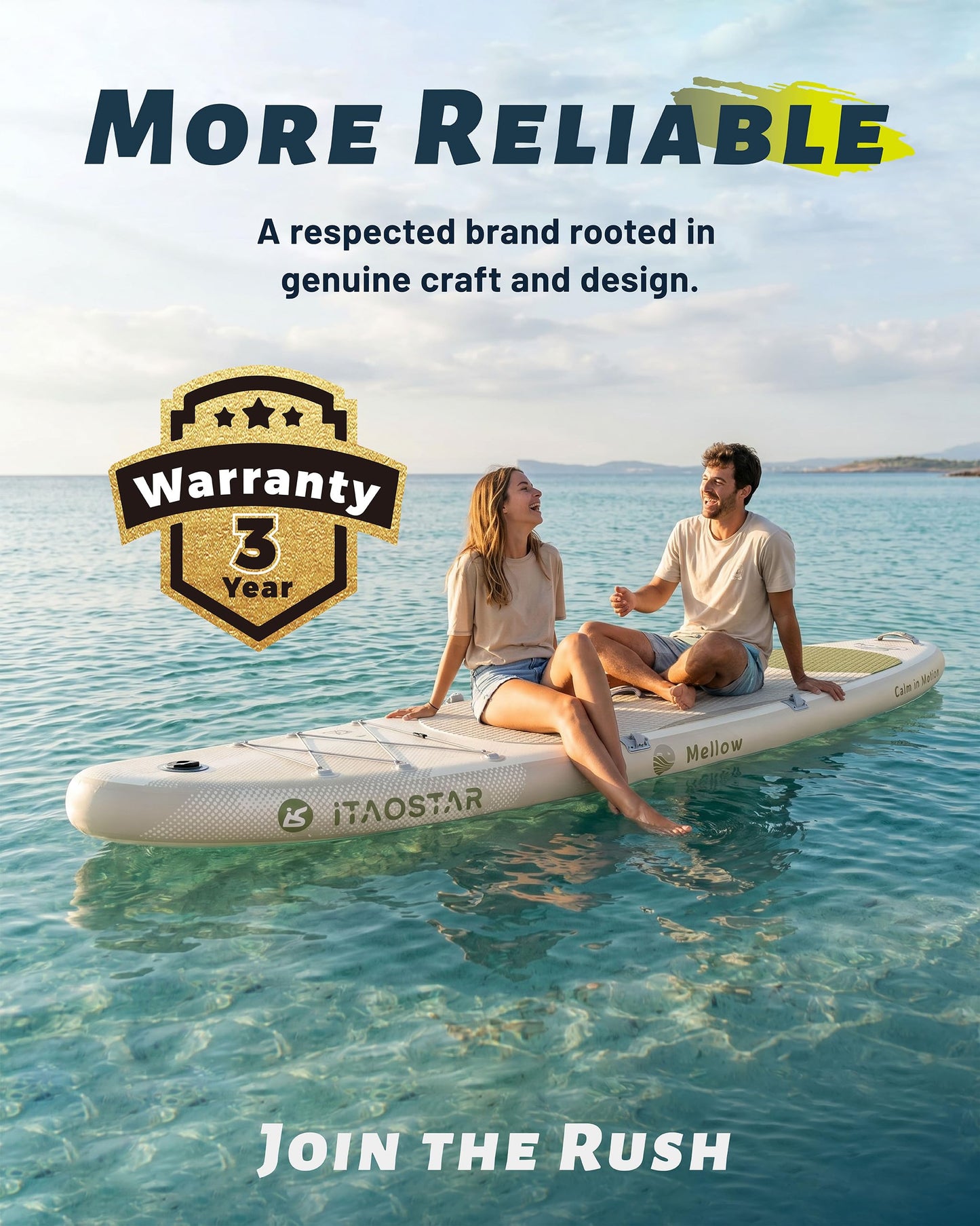 iTAOSTAR M01E 11’×33" Stand Up Paddle Board - Premium SUP Board Kit with 5 Fins - Inflatable Paddleboard for Adults & Youth - All Skill Levels - for Lakes, Oceans & Fishing