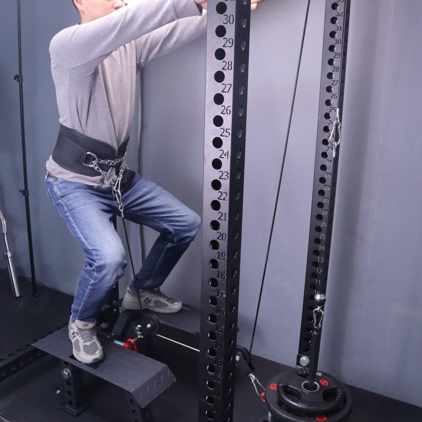 AHTAPFON T Bar Rowing Platform,Multifunctional Deep Squat Platform,Heavy Duty Weight Machine for Low Pull-up,Dumbbell Squat