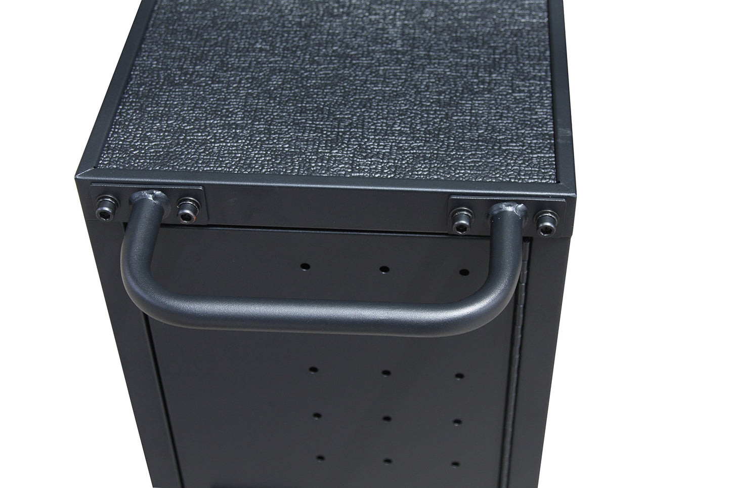 Pearington 12-Device Mobile Charging and Storage Cart for iPads, Tablets and Laptops Computers, Up to 16-inch Screen Size, Surge Protection, Front & Back Access Locking Cabinet, Black