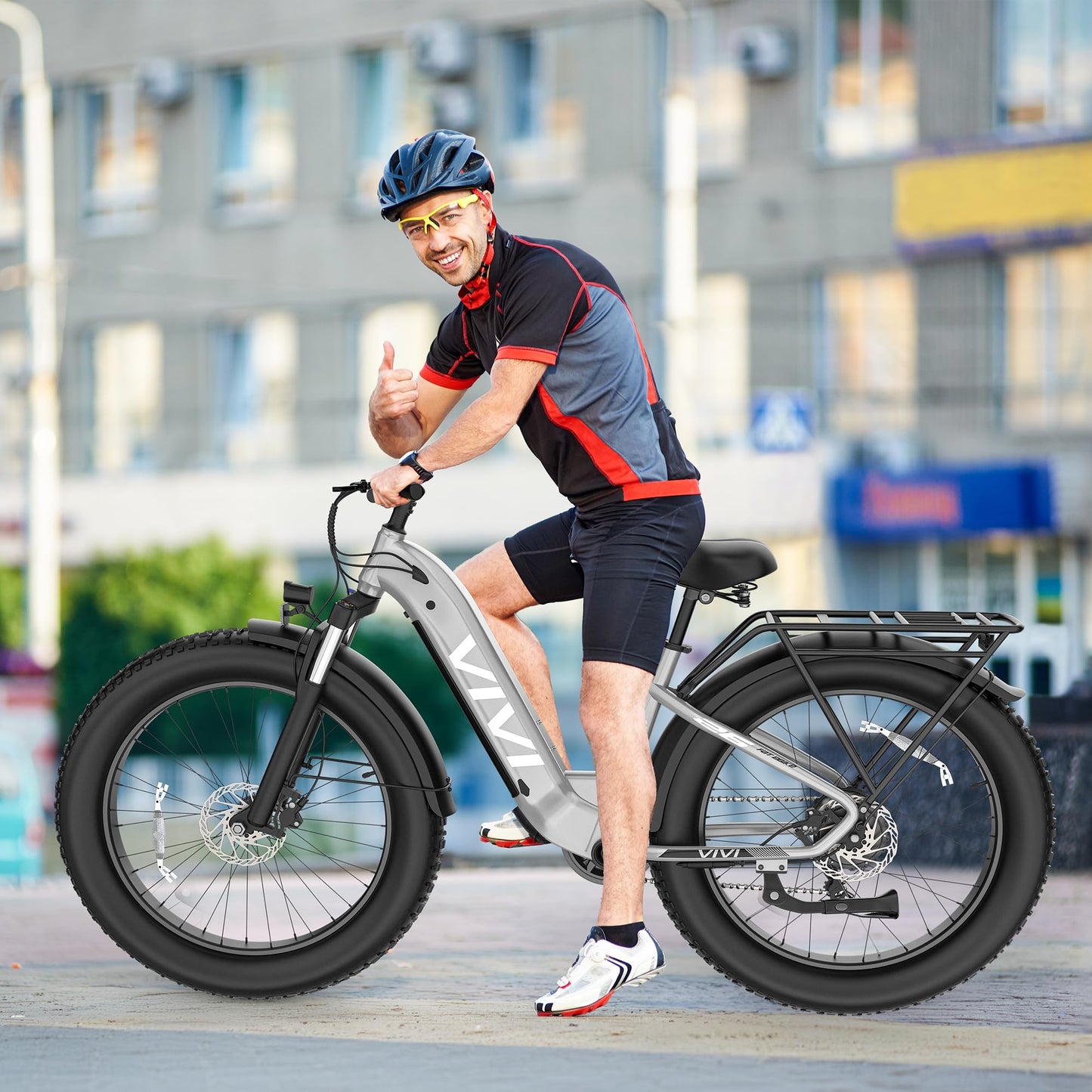 Vivi ACE07 Electric Bike for Adults, 26" x 4.0 Fat Tire Ebike, 1500W Peak Motor Electric Bike, 25MPH Ebikes for Adults with 48V 720WH Removable Battery, 7 Speed, SGS Certified to UL2849