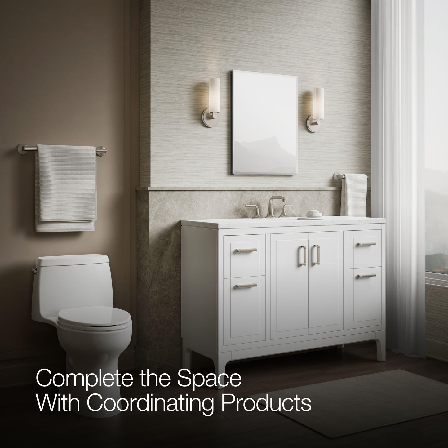 Kohler CB-CLC2026FS Frameless Bathroom Mirror Medicine Cabinet, Single Door, Rectangular Beveled Edge Frame, Bathroom Cabinet Mirror, Adjustable Shelves, 20 in. W x 26 in. H