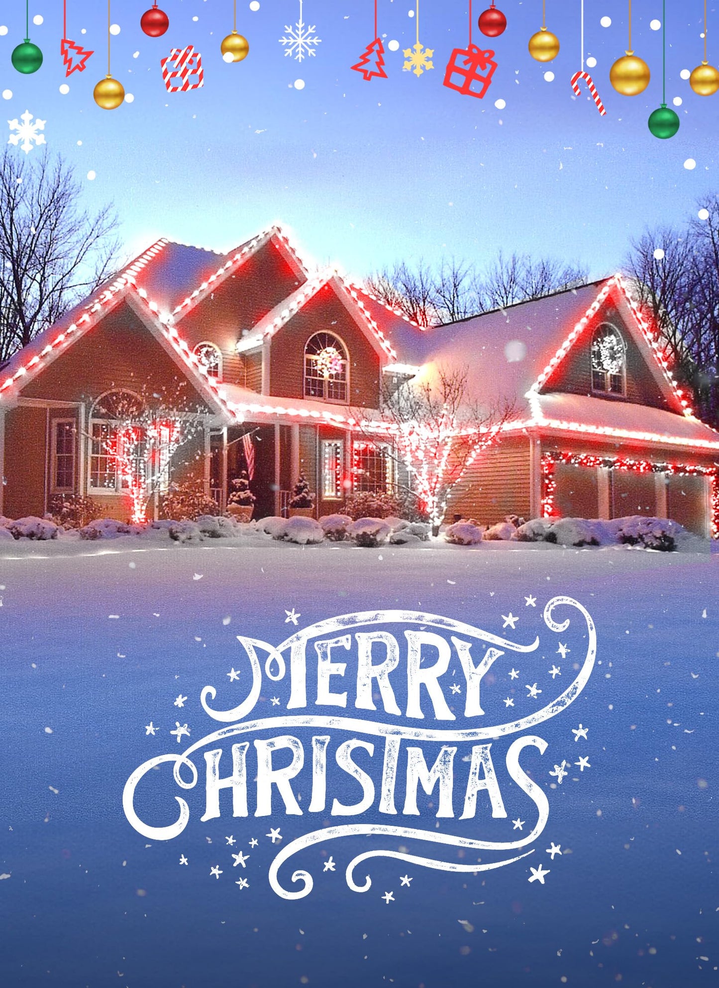 Minetom C9 Christmas String Lights, 200 LED, 200 Ft, Waterproof, Red and Pure White, Model GYPI-O200LAU